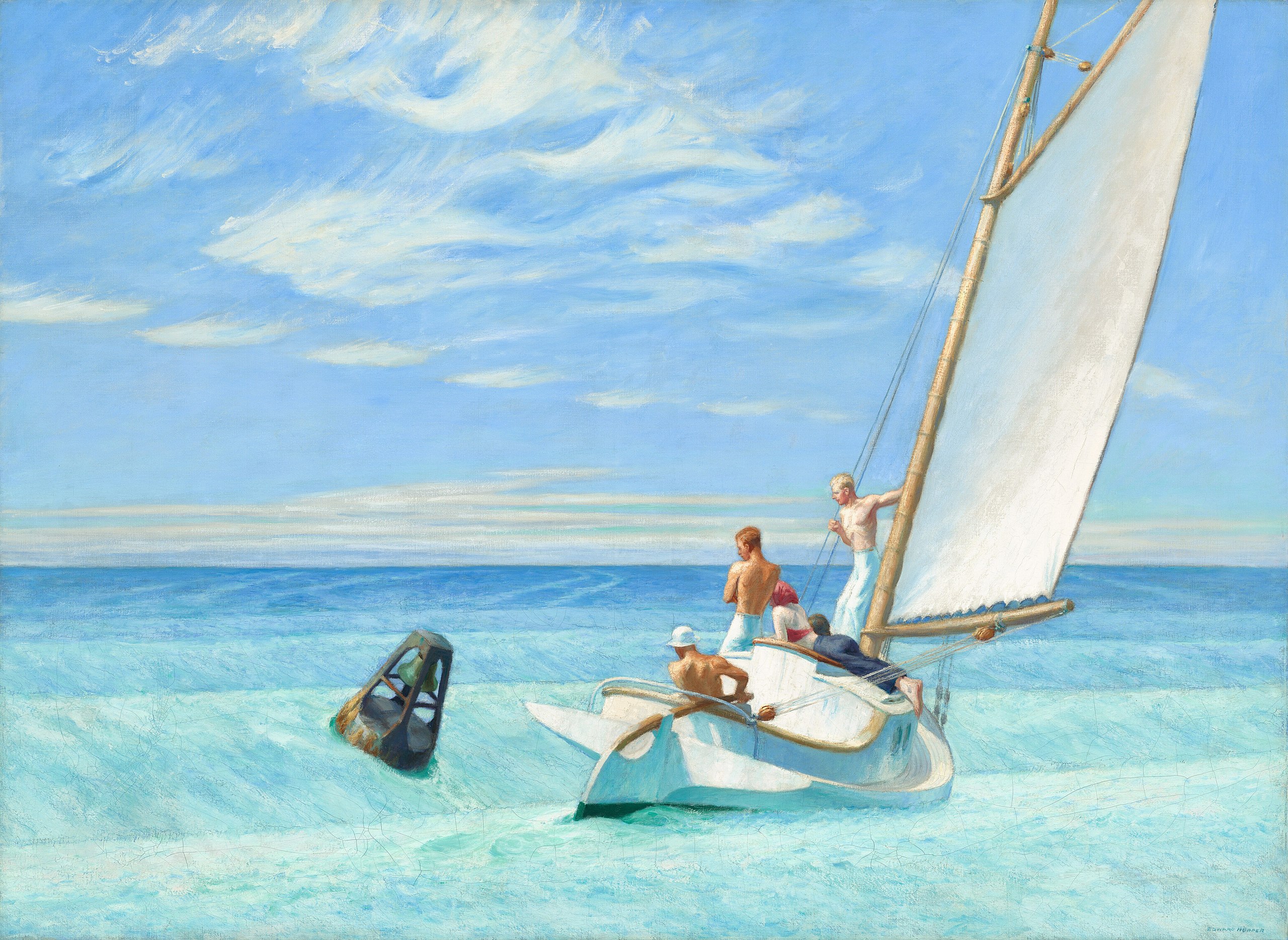 Ground Swell by Edward Hopper - 1939 - 91.92 × 127.16 cm National Gallery of Art