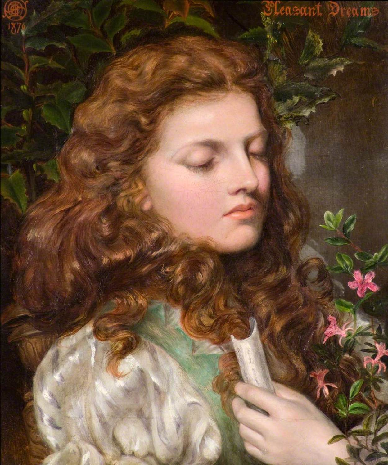 Sogni piacevoli by Emma Sandys - 1876 - 44 x 32 cm 