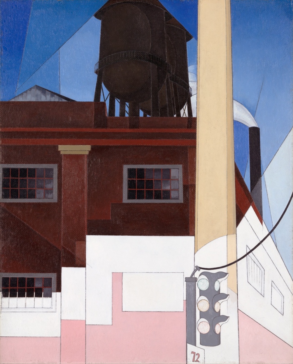 ...E la patria dei coraggiosi by Charles Demuth - 1931 - 74,8 × 59,7 cm Art Institute of Chicago