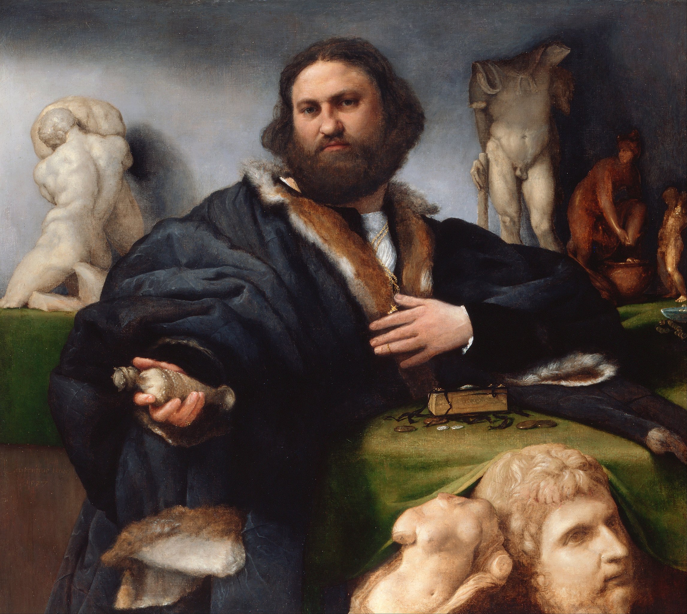 Andrea Odoni by Lorenzo Lotto - 1525 - 104.3 x 116.8 cm Royal Collection Trust