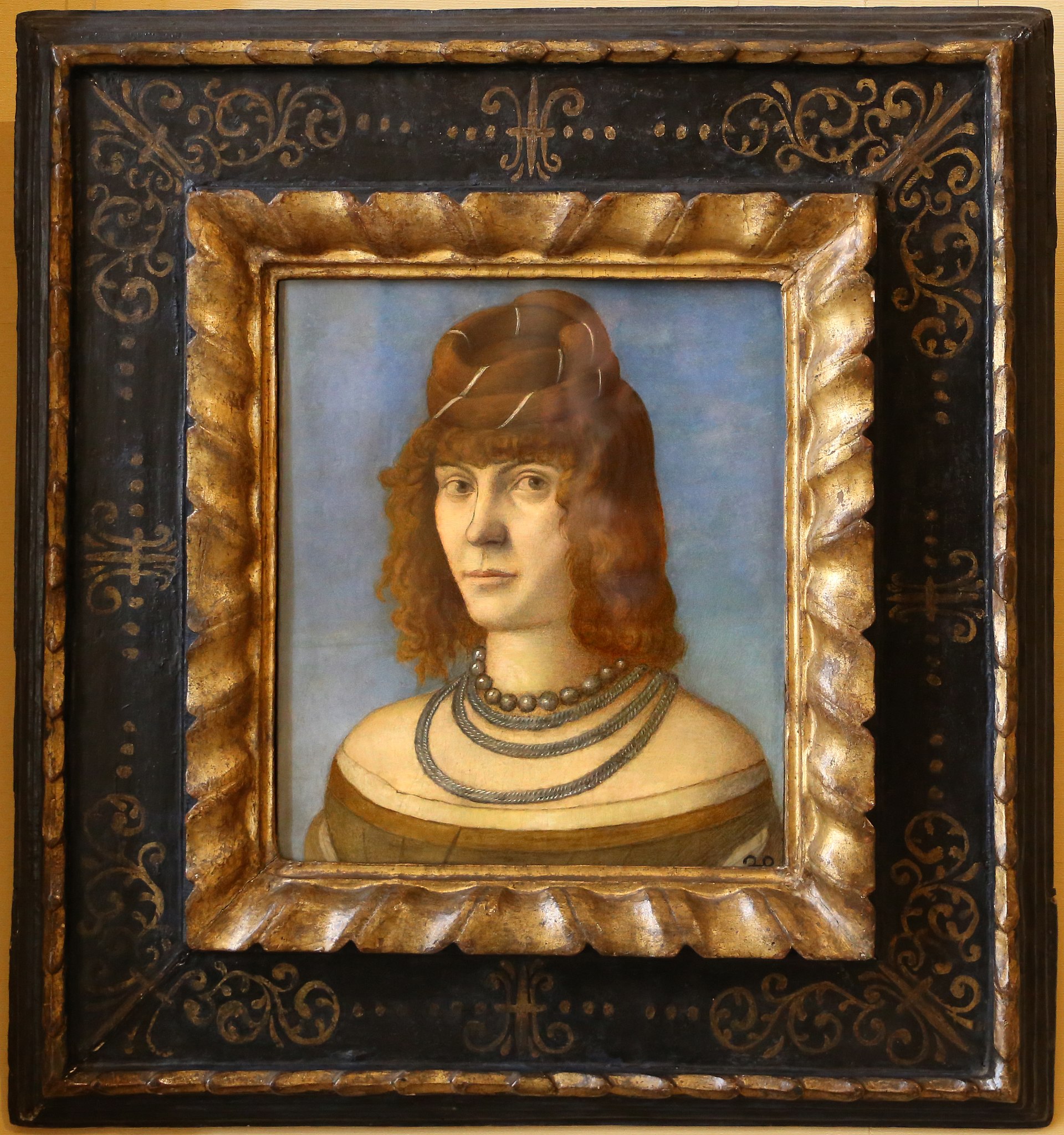 Portretul unei femei by Vittore Carpaccio - Secolul al XVI-lea - 28,5 x 24 cm 