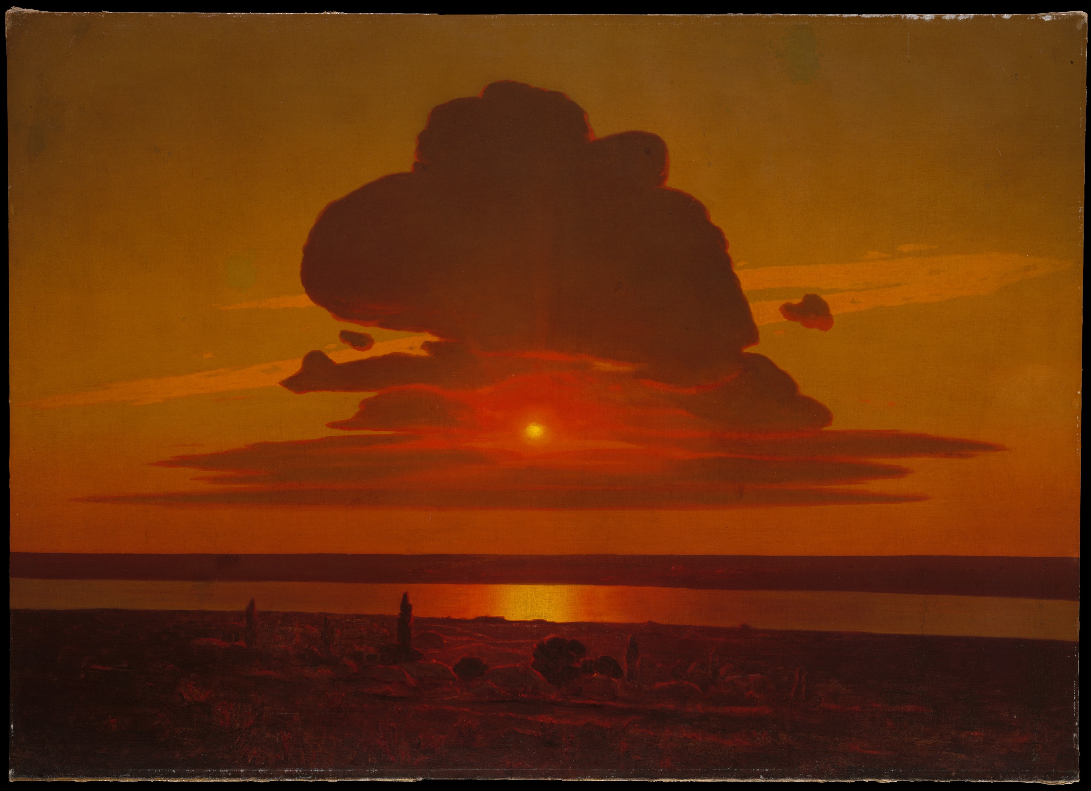 Vörös naplemente a Dnyepernél by Arkhip Kuindzhi - 1905–8 - 134,6 x 188 cm 