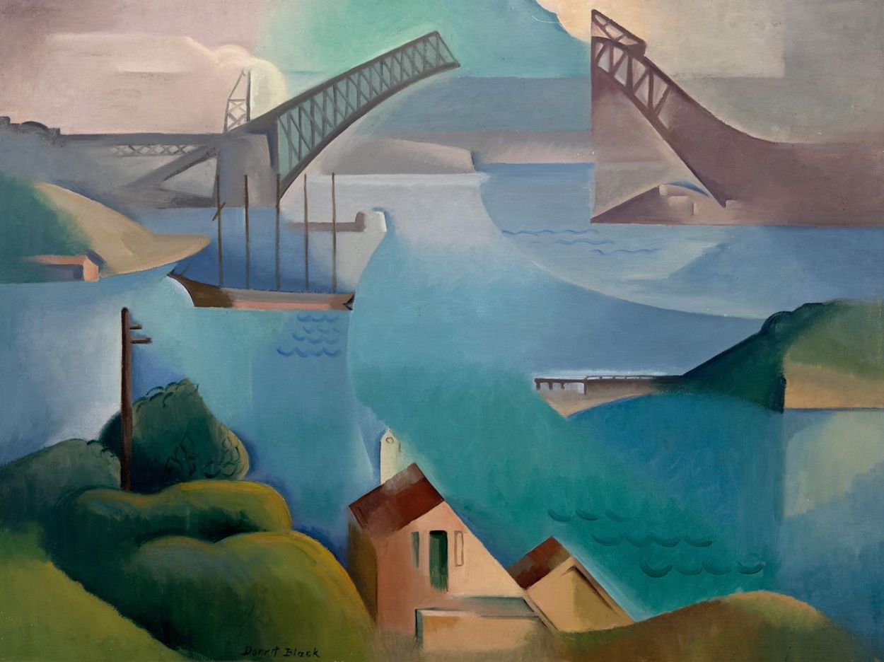الجسر by Dorrit Black - 1930 - الأبعاد: 81 × 60  سم 