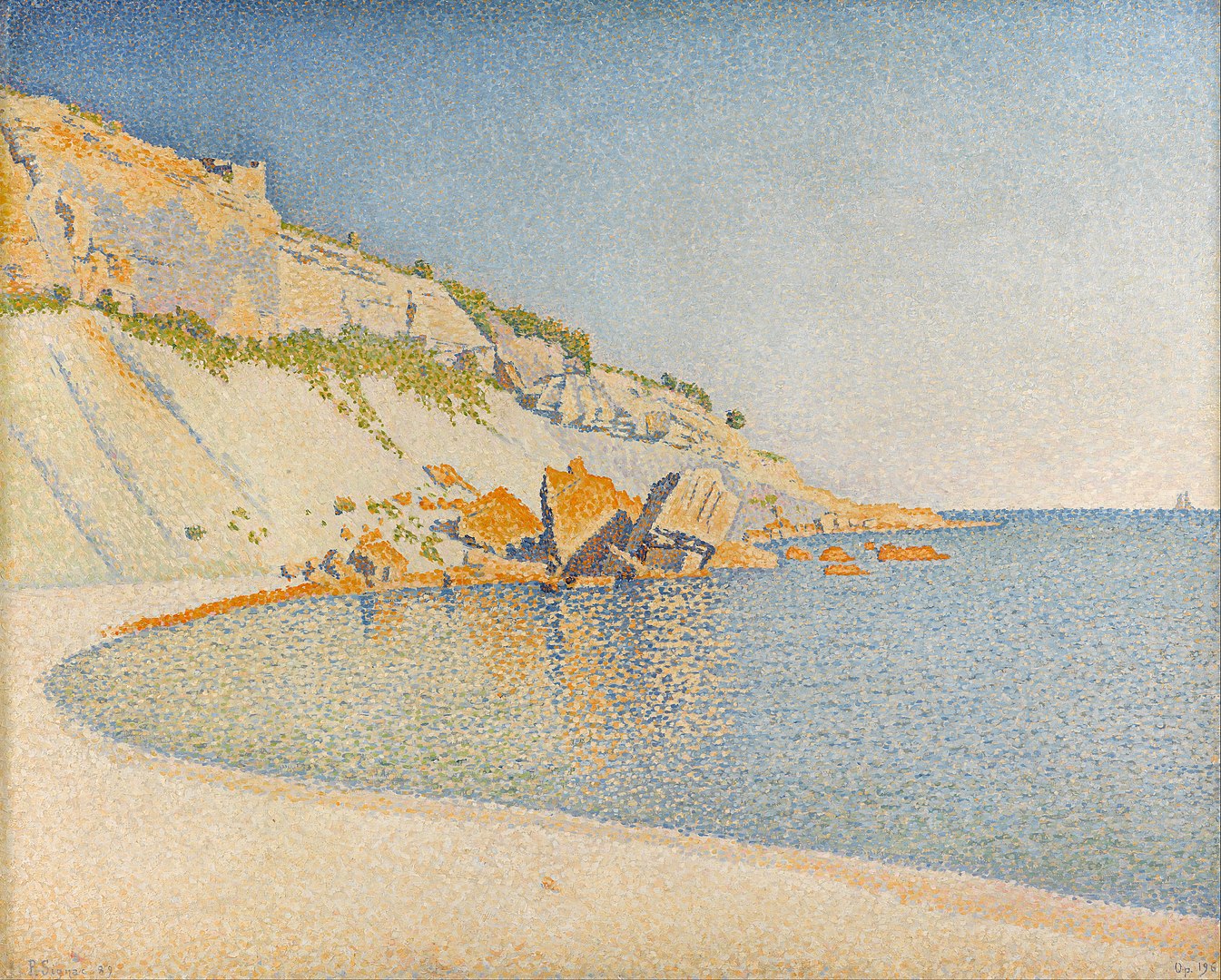 カシ、ロンバルド岬、作品番号196 by Paul Signac - 1889年4月～6月 - 66 x 81 cm 