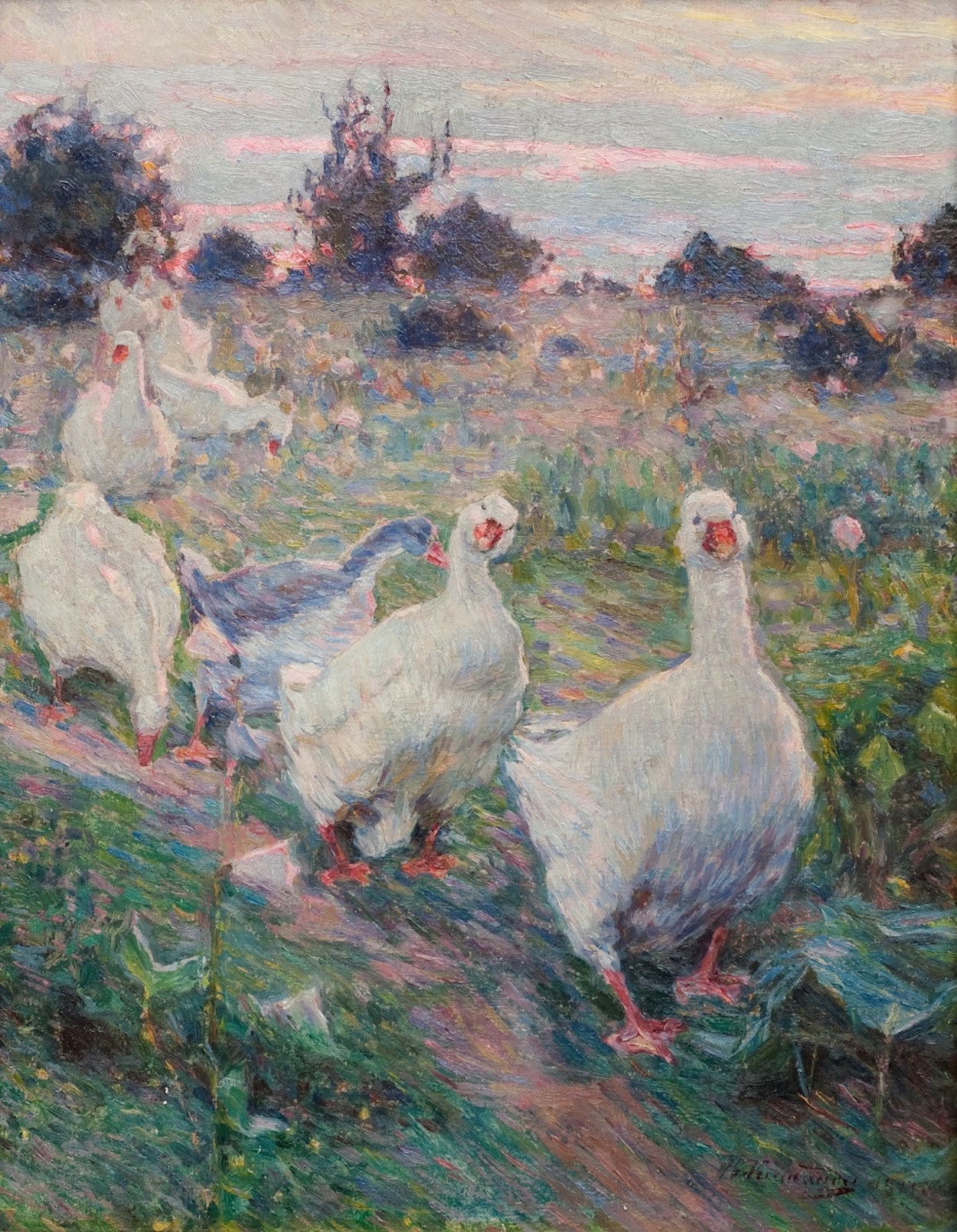 Geese by Kyriak Kostandi - 1913 - 45.5 x 35.8 cm National Art Museum of Ukraine