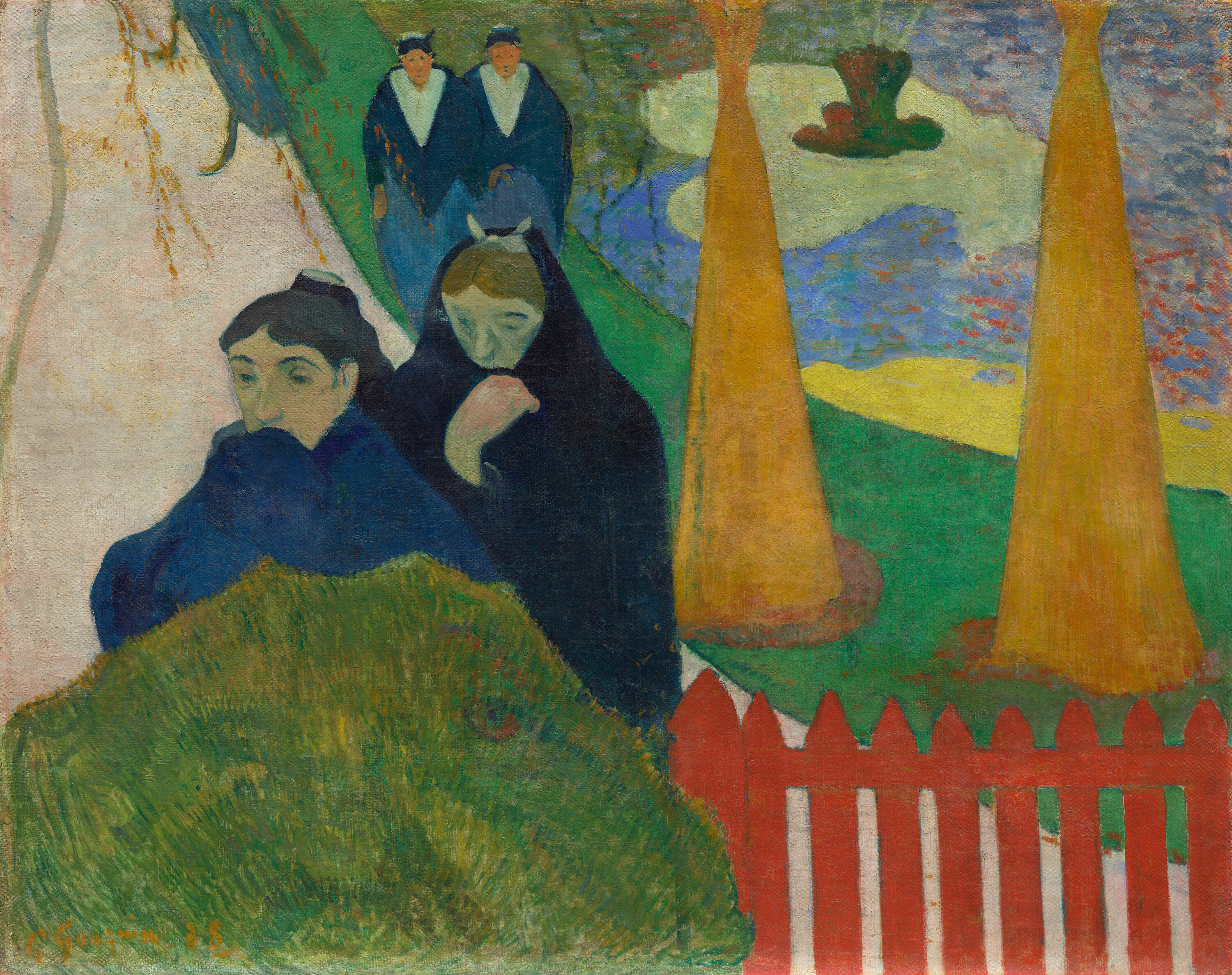 아를의 여인들(미스트랄) (Arlésiennes (Mistral)) by Paul Gauguin - 1888 - 73 × 92 cm 