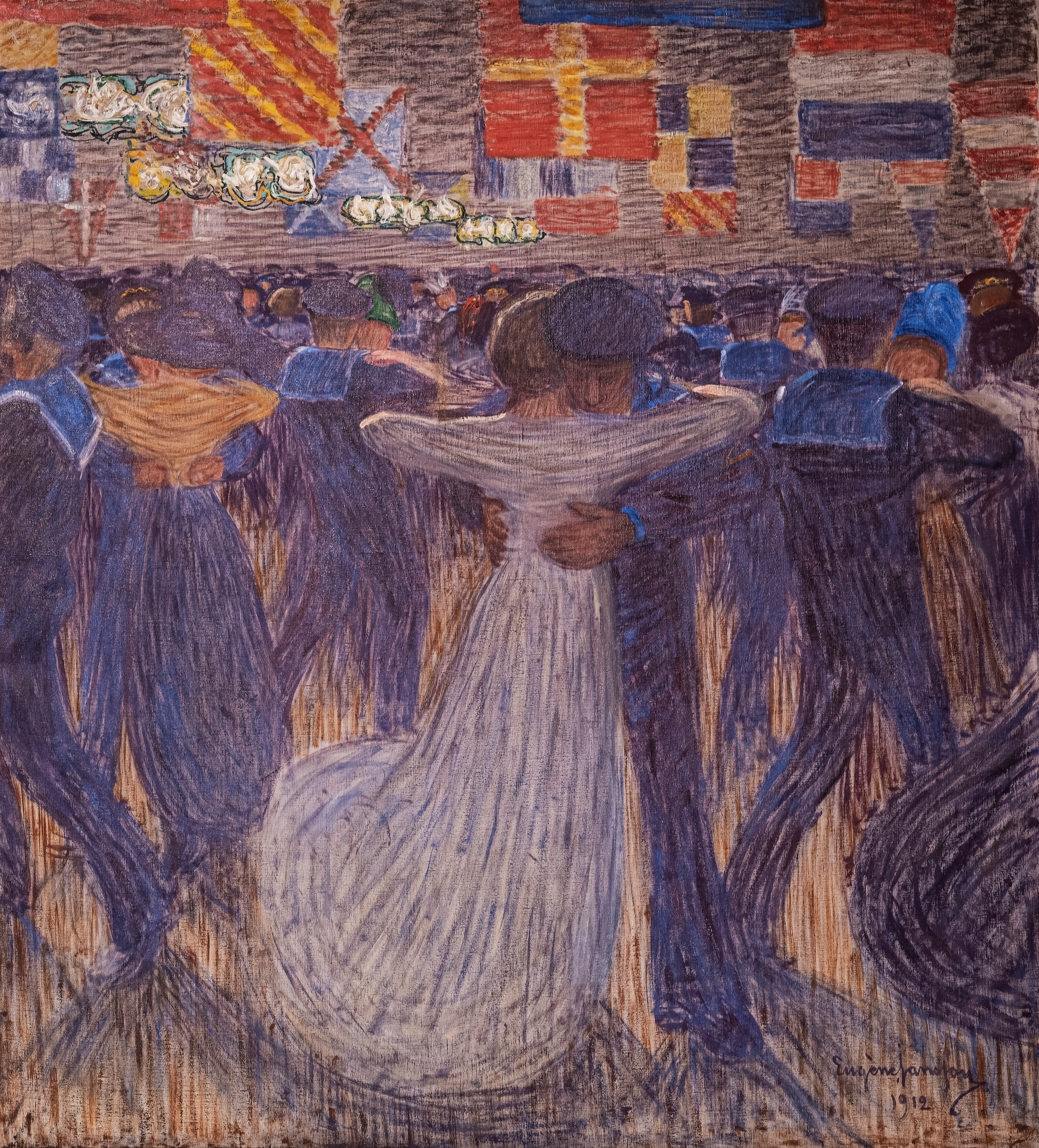 水手的舞會 by Eugène Jansson - 1912 年 - 222.5 X 242.5 釐米 