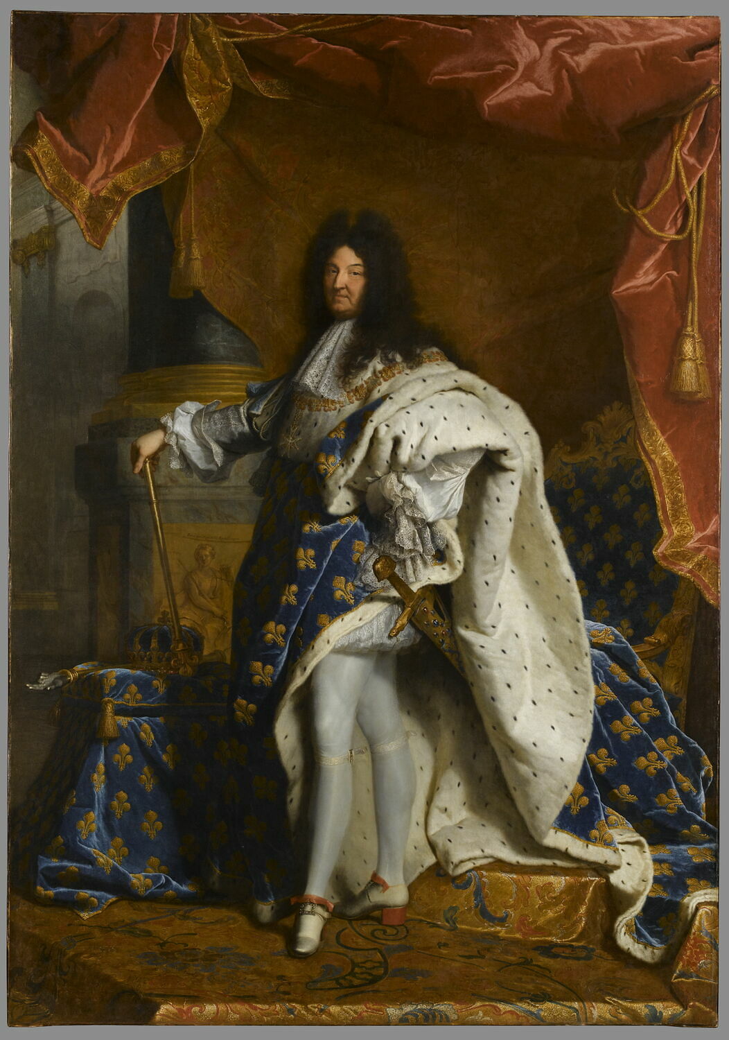 Louis XIV by Hyacinthe Rigaud - 1701 - 277 × 194 cm Musée du Louvre