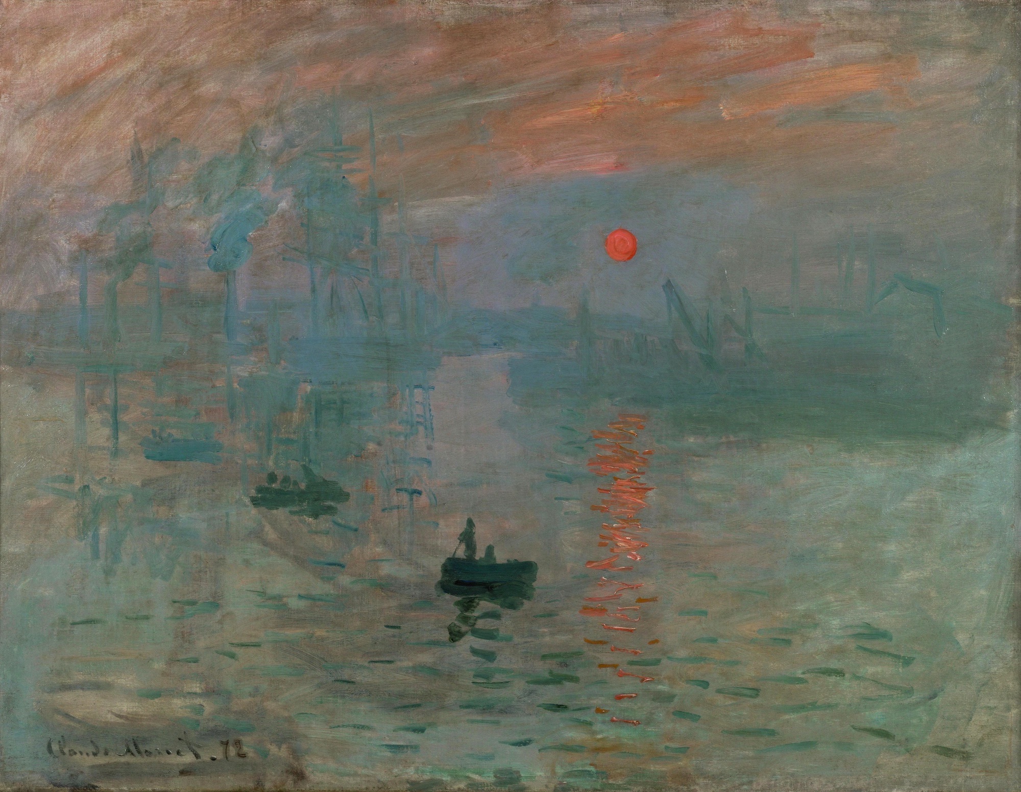 Impression, Sunrise by Claude Monet - 1872 - 48 × 63 cm Musée Marmottan Monet