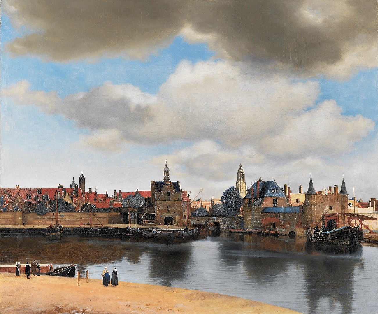 View of Delft by Johannes Vermeer - c. 1660 - 1661 - 96.5 x 116.4 cm Mauritshuis, The Hague