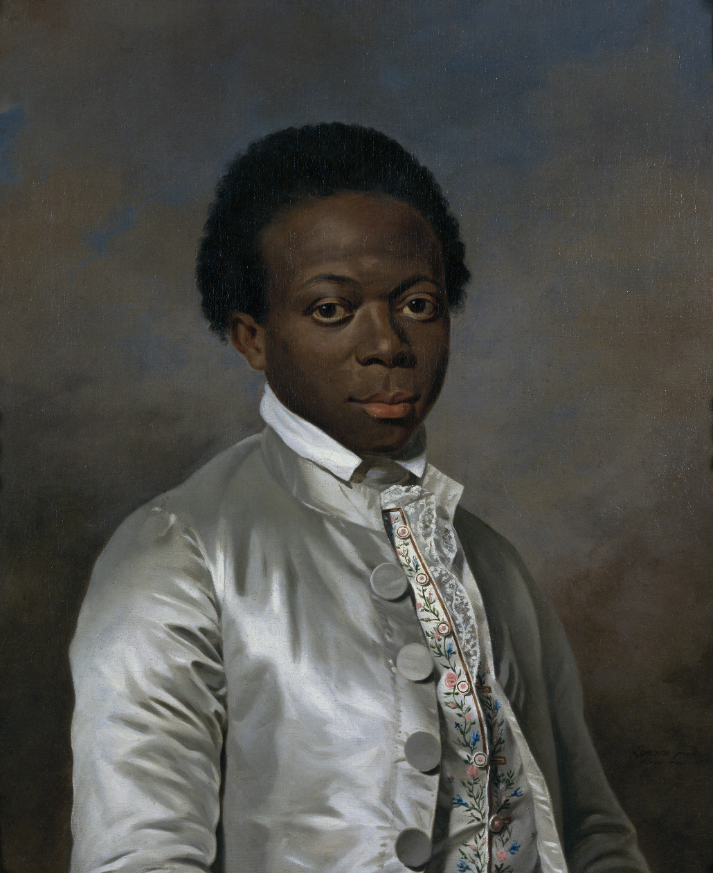 穿着绣花背心的青年人肖像 by 玛丽·维克多 勒莫因 - 1785 - 65.1 x 54.6 cm 卡默博物馆