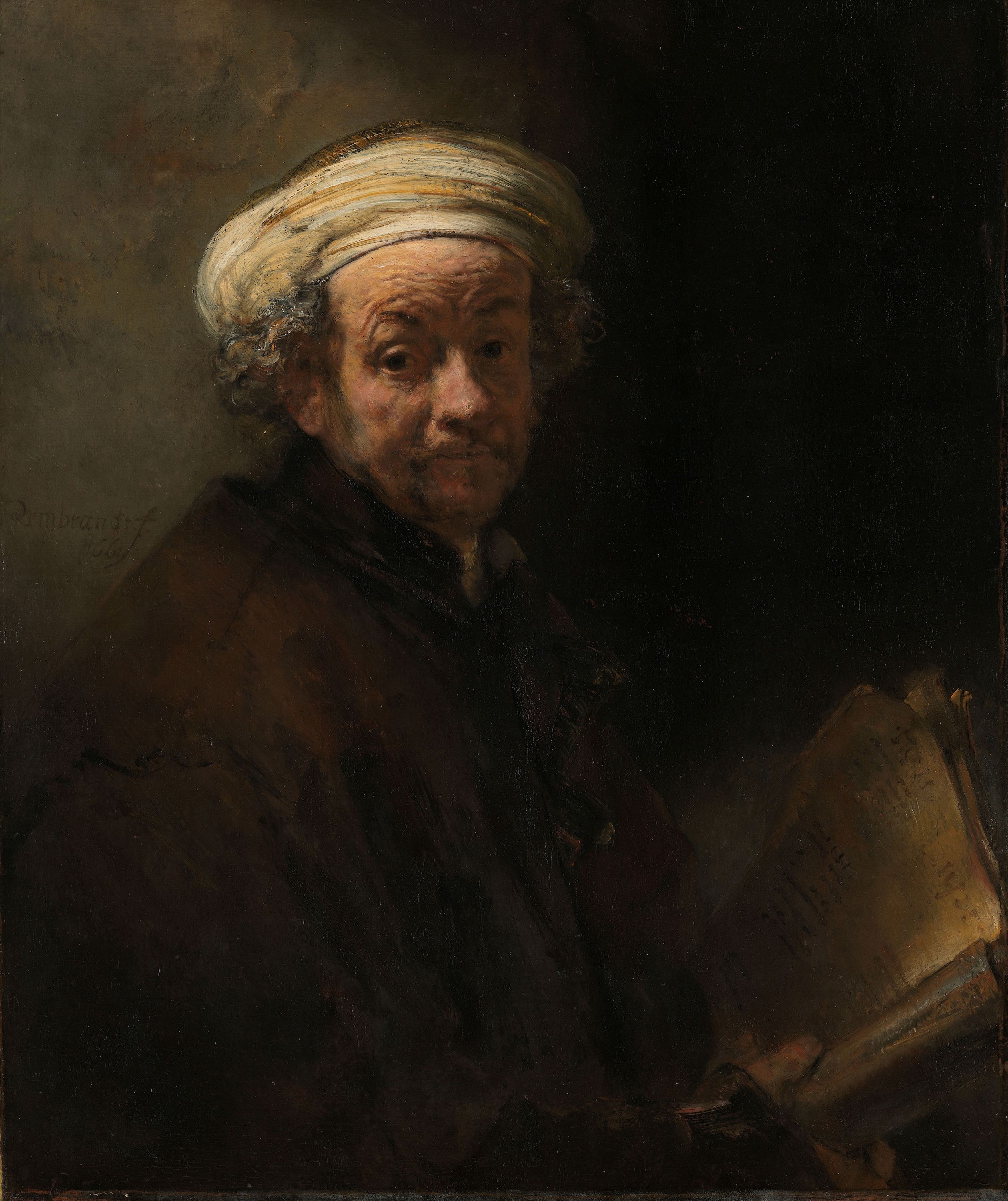 Autoportret ca Apostolul Pavel by Rembrandt van Rijn - 1661 - 91 × 77 cm 