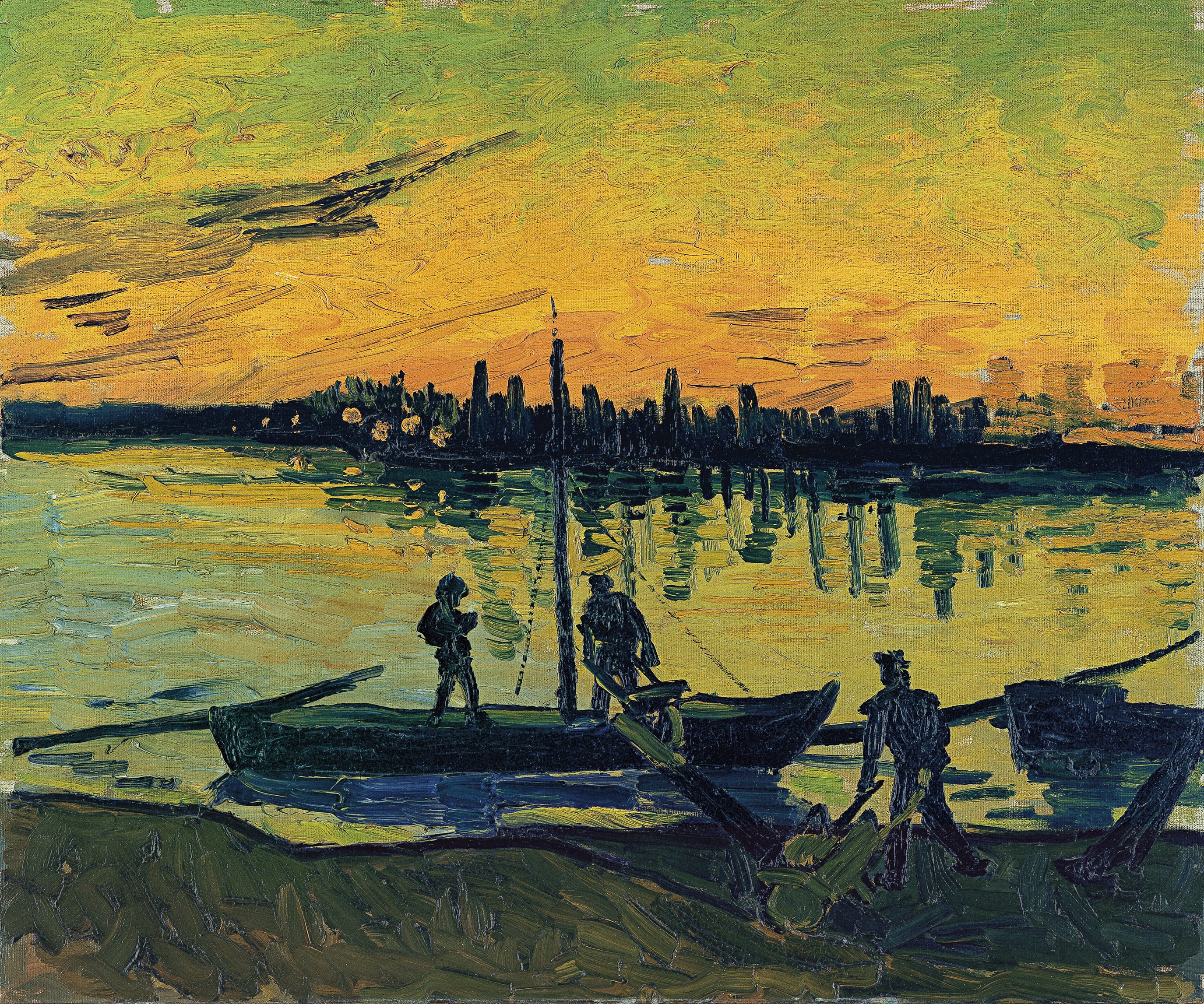 The Stevedores in Arles by Vincent van Gogh - 1888 - 54 x 65 cm Museo Nacional Thyssen-Bornemisza
