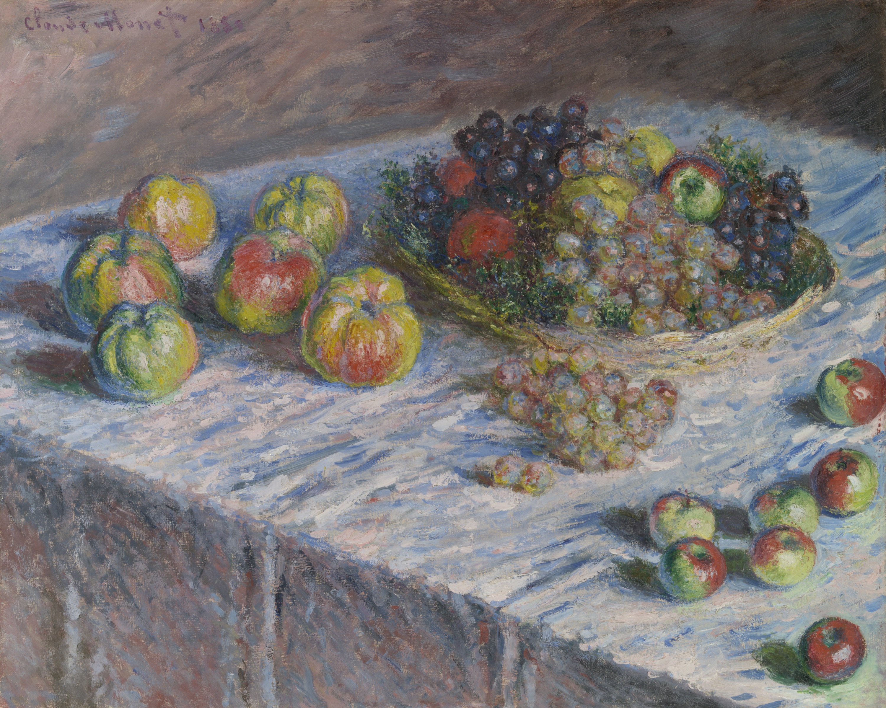 Apples and Grapes by Claude Monet - 1880 - 66.5 × 82.5 cm Art Institute of Chicago