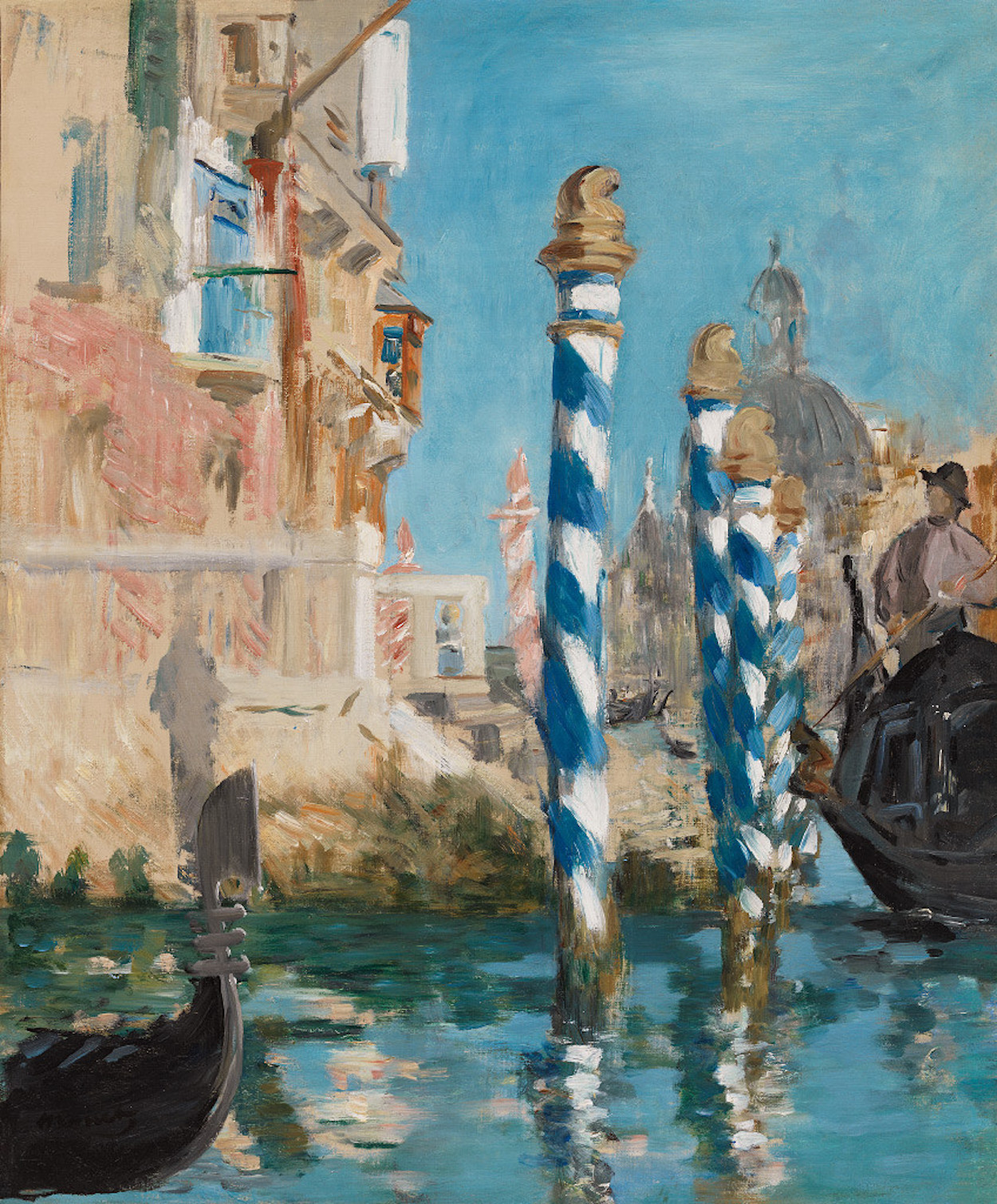Venedik'te Manzara – Büyük Kanal by Édouard Manet - 1875 - 57 x 47,5 cm özel koleksiyon