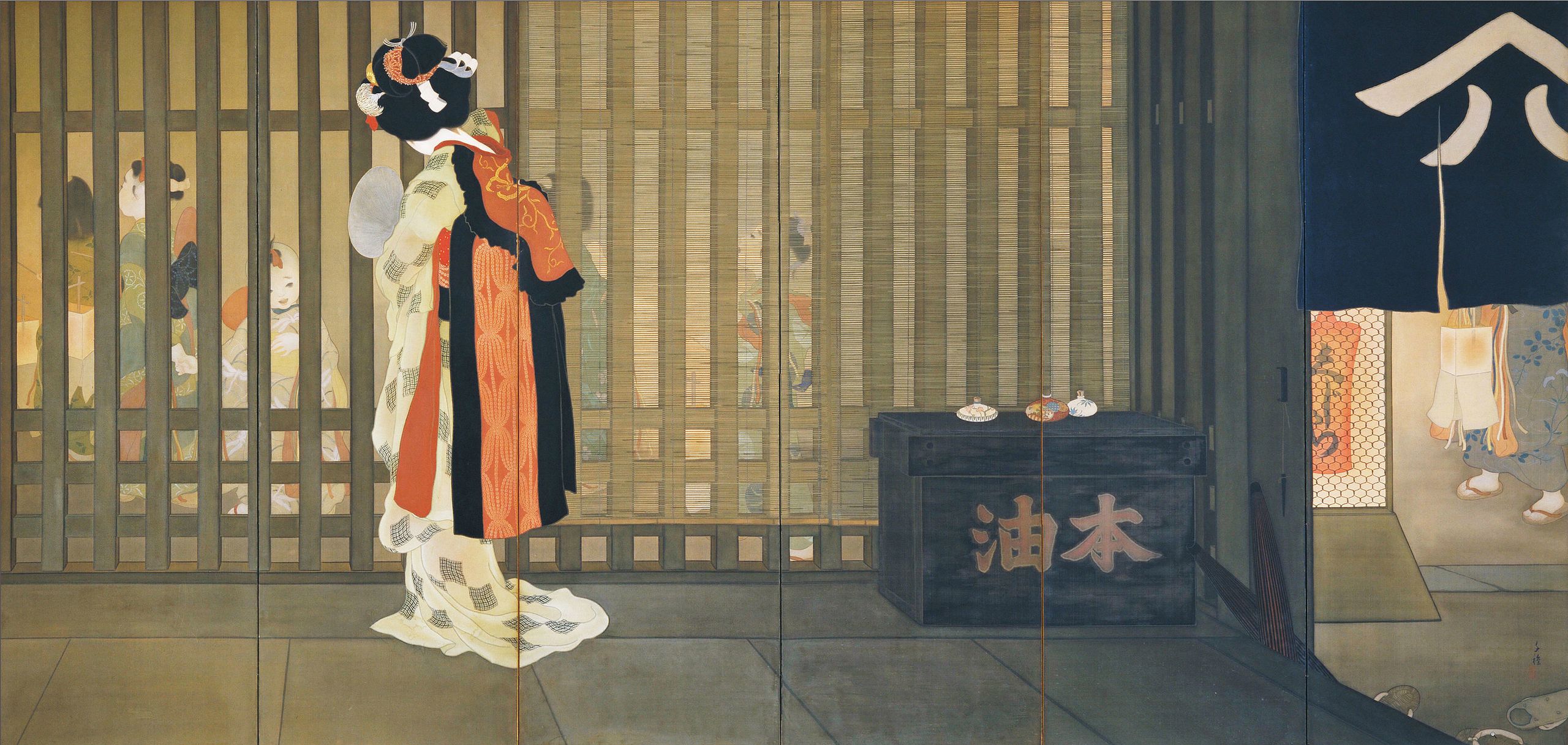 원국(먼 나라; Ongoku) by Chigusa Kitani - 1918 - 166 cm x 342 cm 