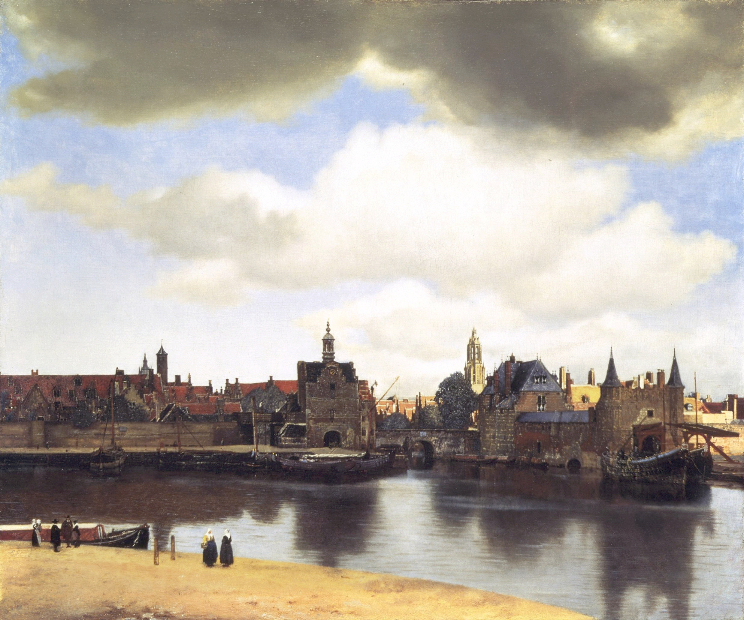 代尔夫特风景 by 约翰尼斯· 弗美尔 - 1660-1661 - 98.5 cm × 117.5 cm 