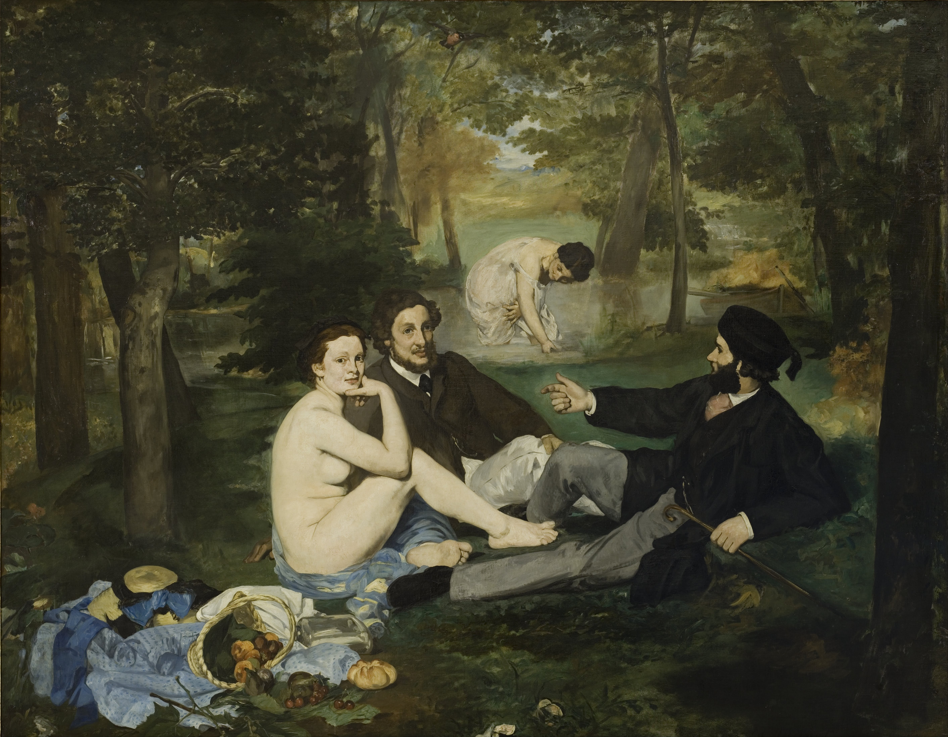 The Luncheon on the Grass by Édouard Manet - 1862-1863 - 208 × 265 cm Musée d'Orsay