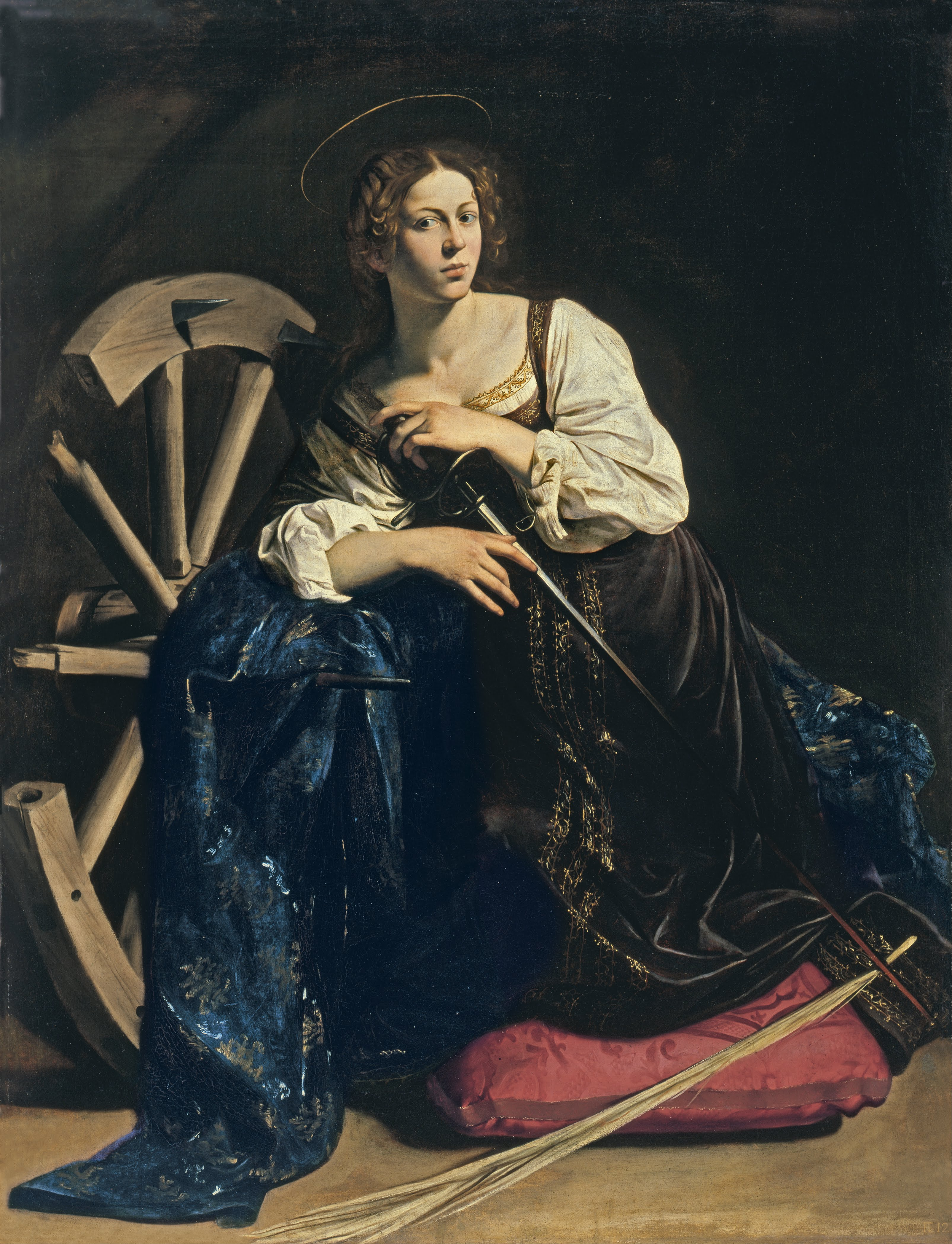 Santa Catarina de Alexandria by  Caravaggio - Around 1598 