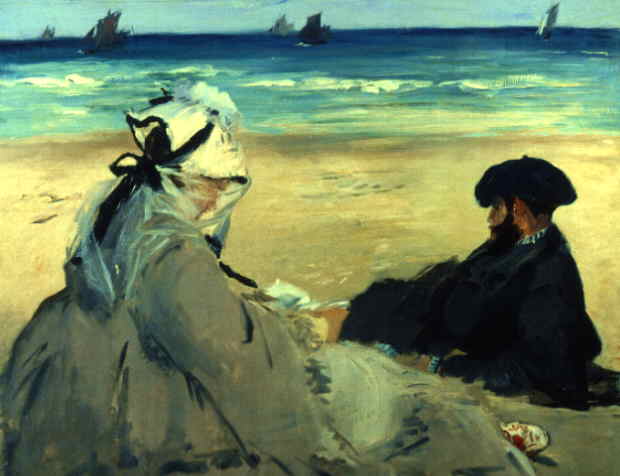On the Beach by Édouard Manet - 1873 - 95.9 x 73 cm Musée d'Orsay