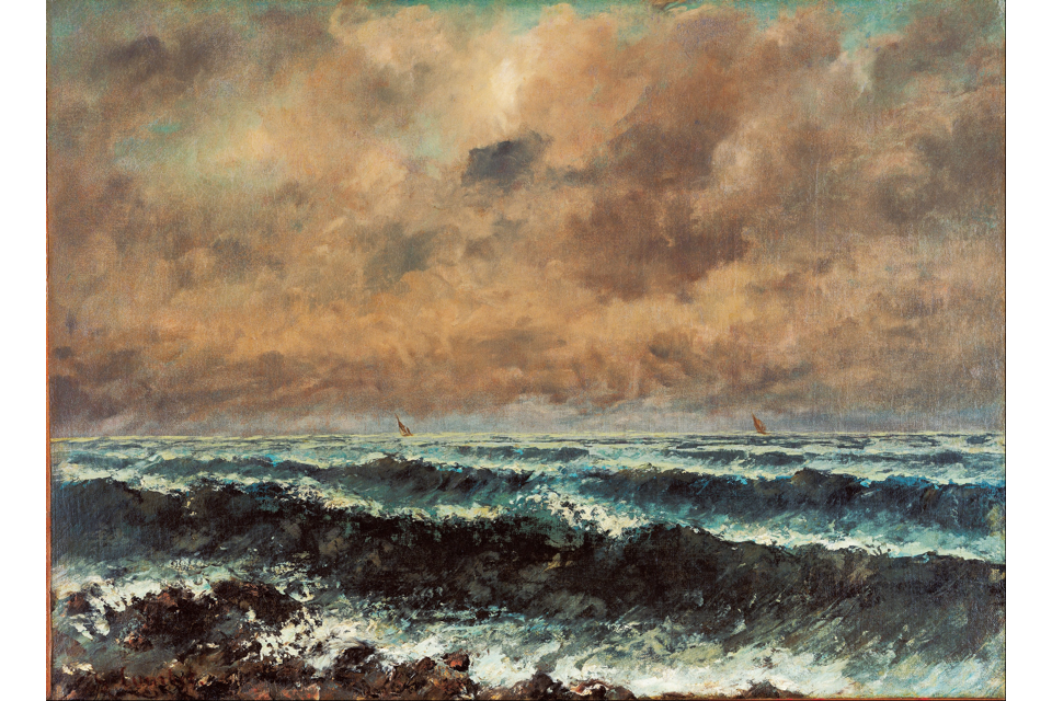 秋海 by 古斯塔夫 库尔贝 - 1867年 - 54 x 73厘米 
