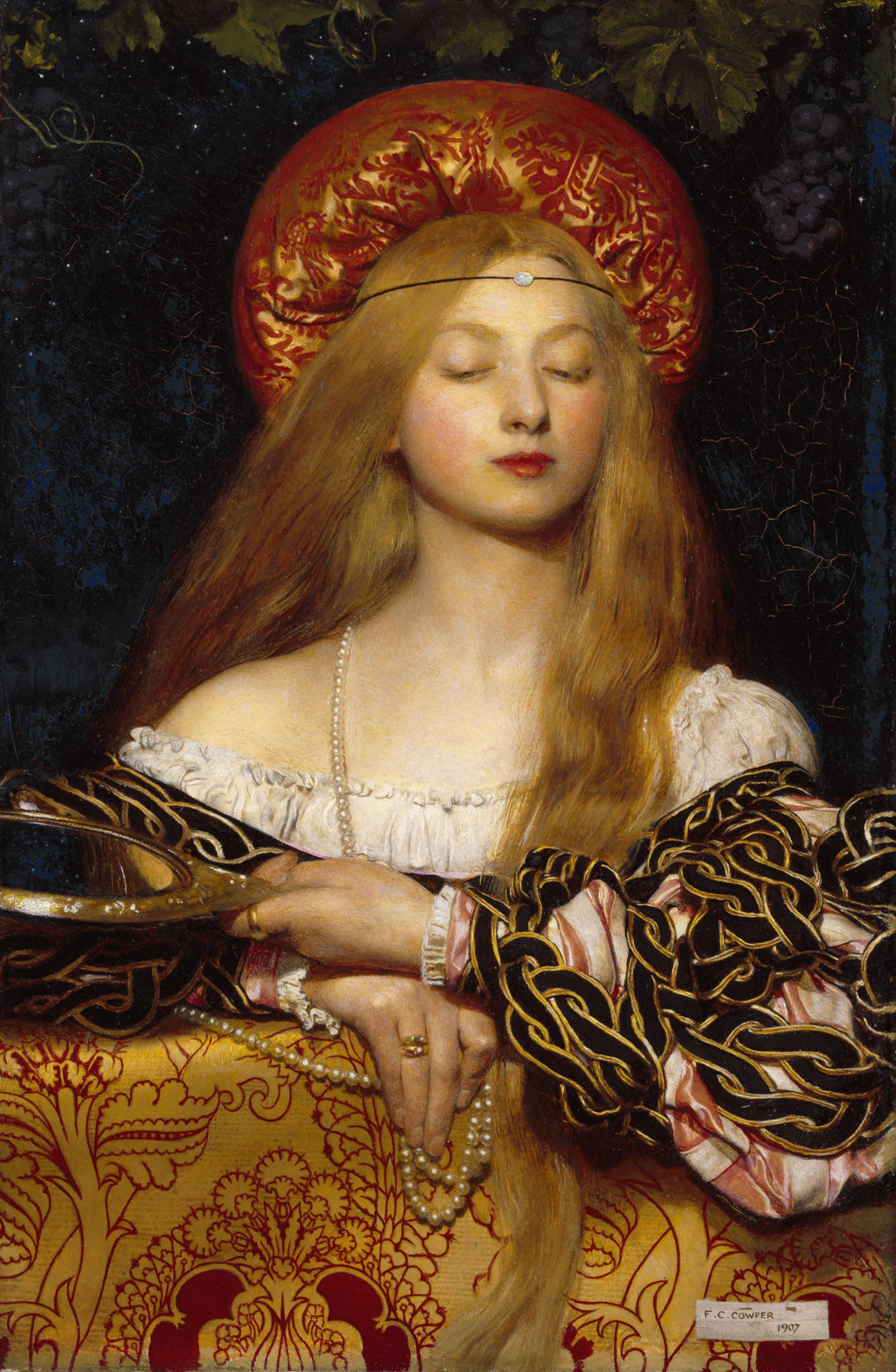 La Vanité by Frank Cadogan Cowper - 1907 - 37 x 54 cm 