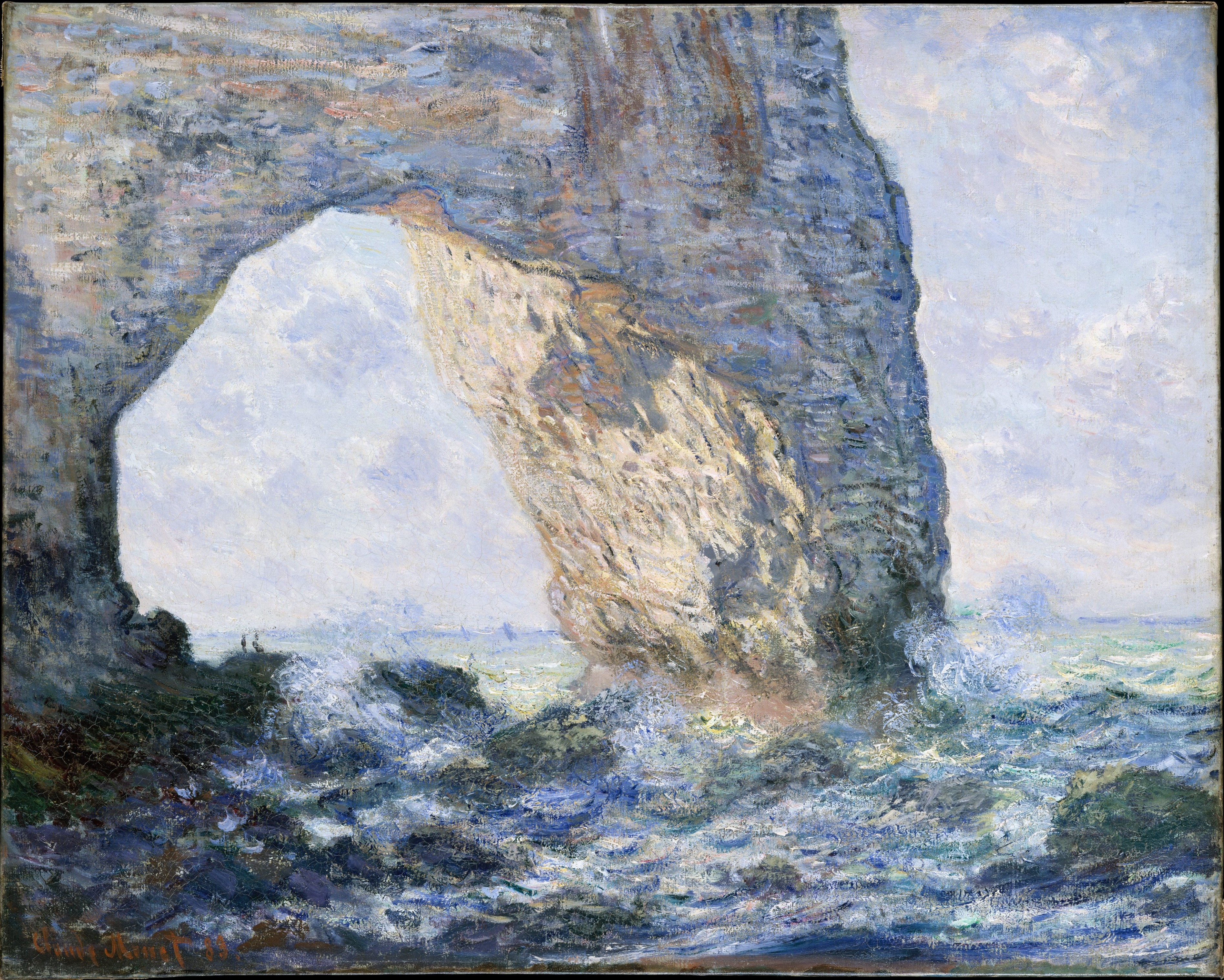 La Manneporte by Claude Monet - 1883 - 65,4 × 81,3 cm Metropolitan Museum of Art