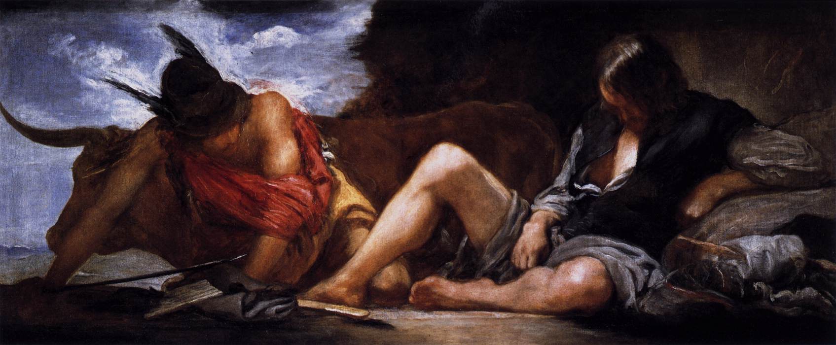 Mercúrio e Argos by Diego Velázquez - 1659 - 127 x 248 cm 