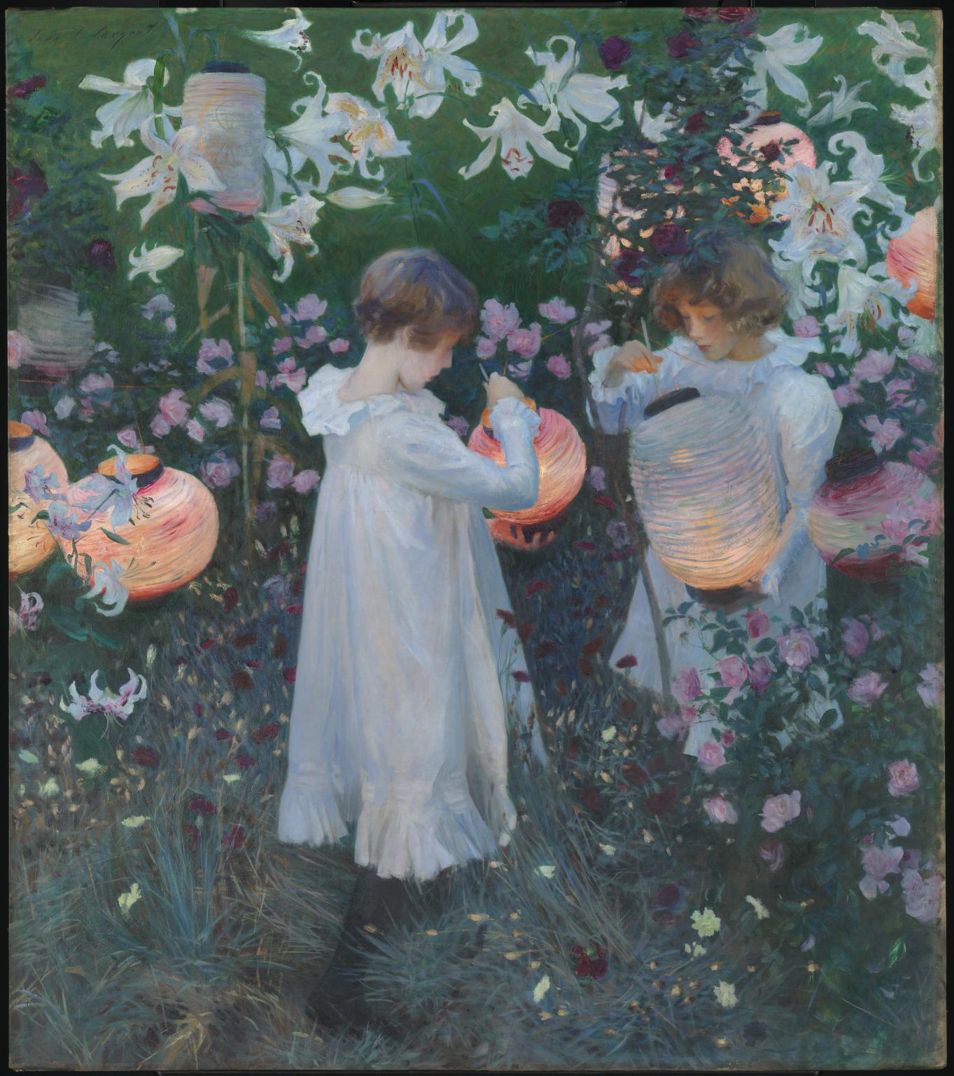 Szegfű, Liliom, Liliom, Rózsa by John Singer Sargent - 1885–6 - 17,4 x 15,3 cm 