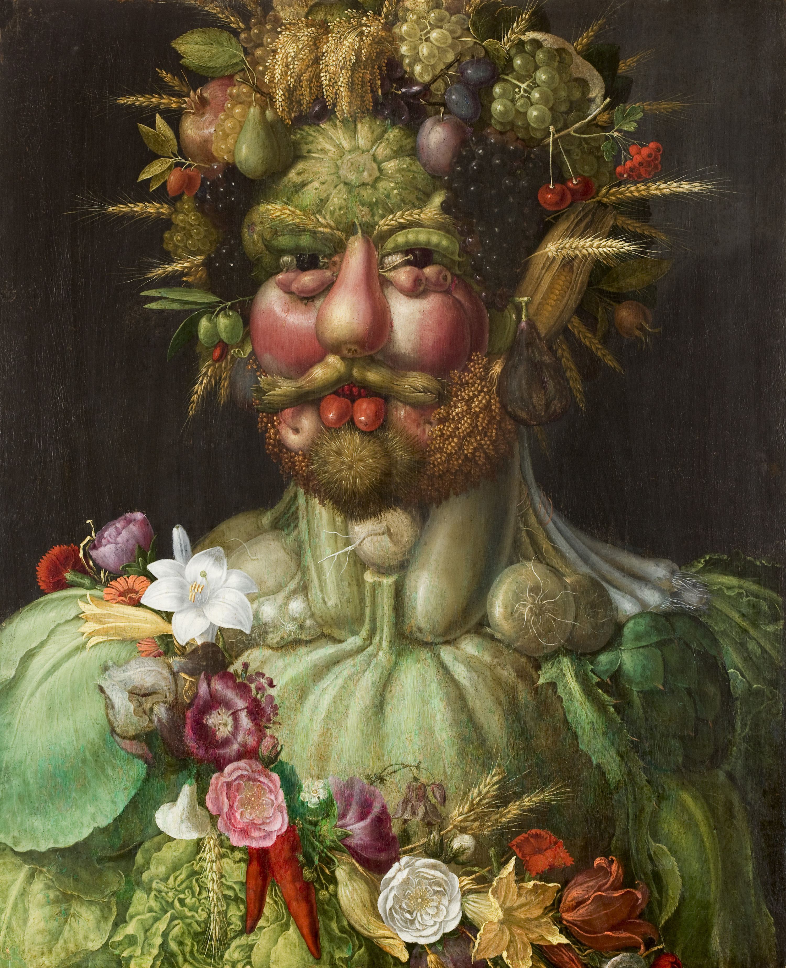 Vertumno by Giuseppe Arcimboldo - c. 1590 - 70.5 x 57.5 cm 