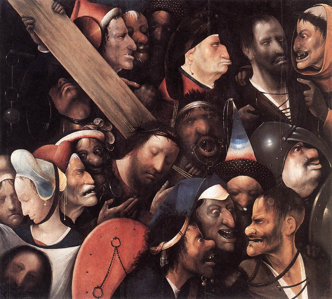 Cristo con la cruz a cuestas by Hieronymus Bosch - 1510-1535 Museum voor Schone Kunsten Gent