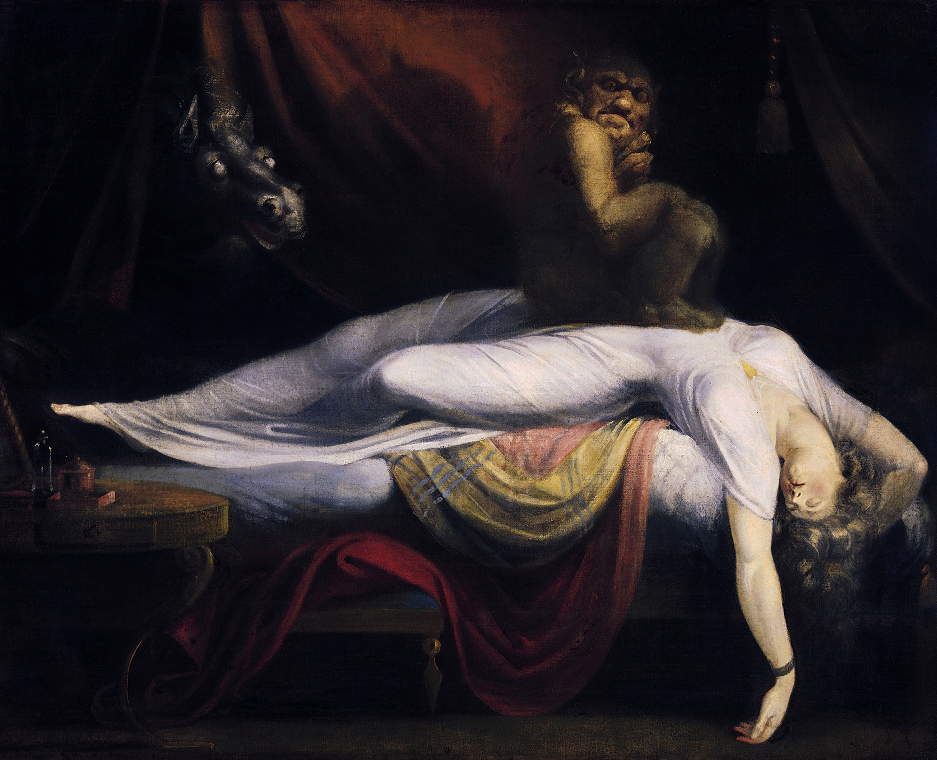 The Nightmare by Henry Fuseli - 1781 - 101,6 × 127 cm Detroit Institute of Arts