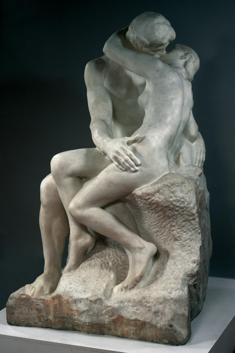 The Kiss by Auguste Rodin - 1882 - 181.5 cm × 112.5 cm × 117 cm  Musée Rodin