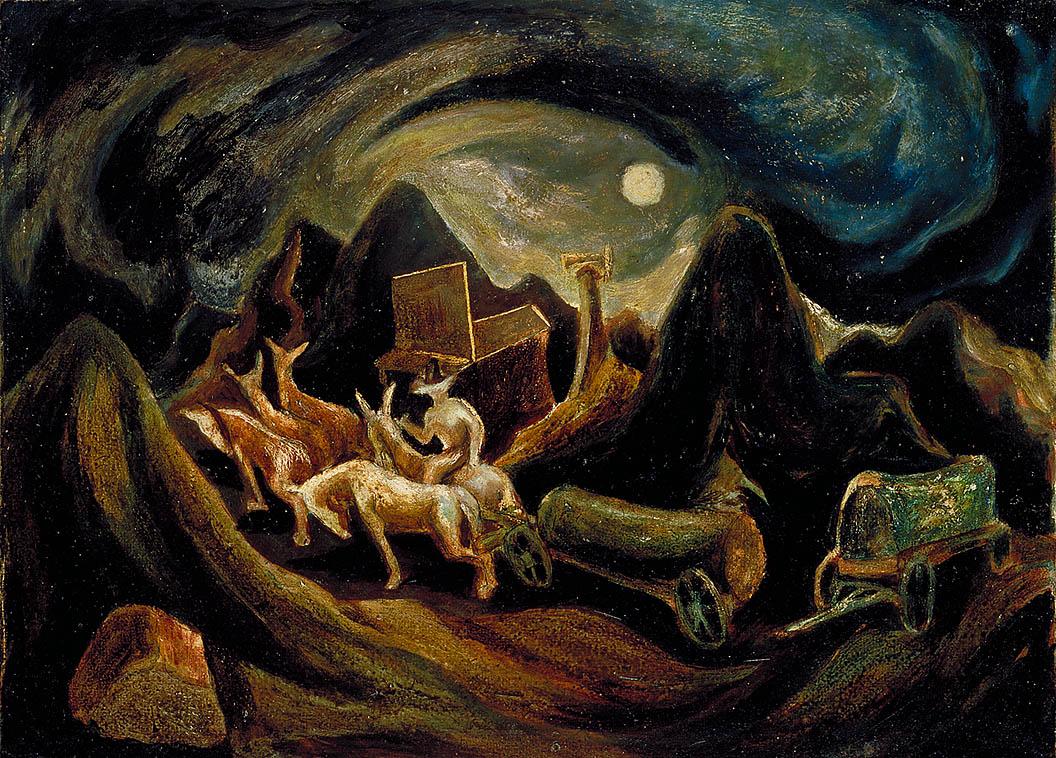 Going West by Jackson Pollock - 1934-1935 - 38.3 x 52.7 cm private collection