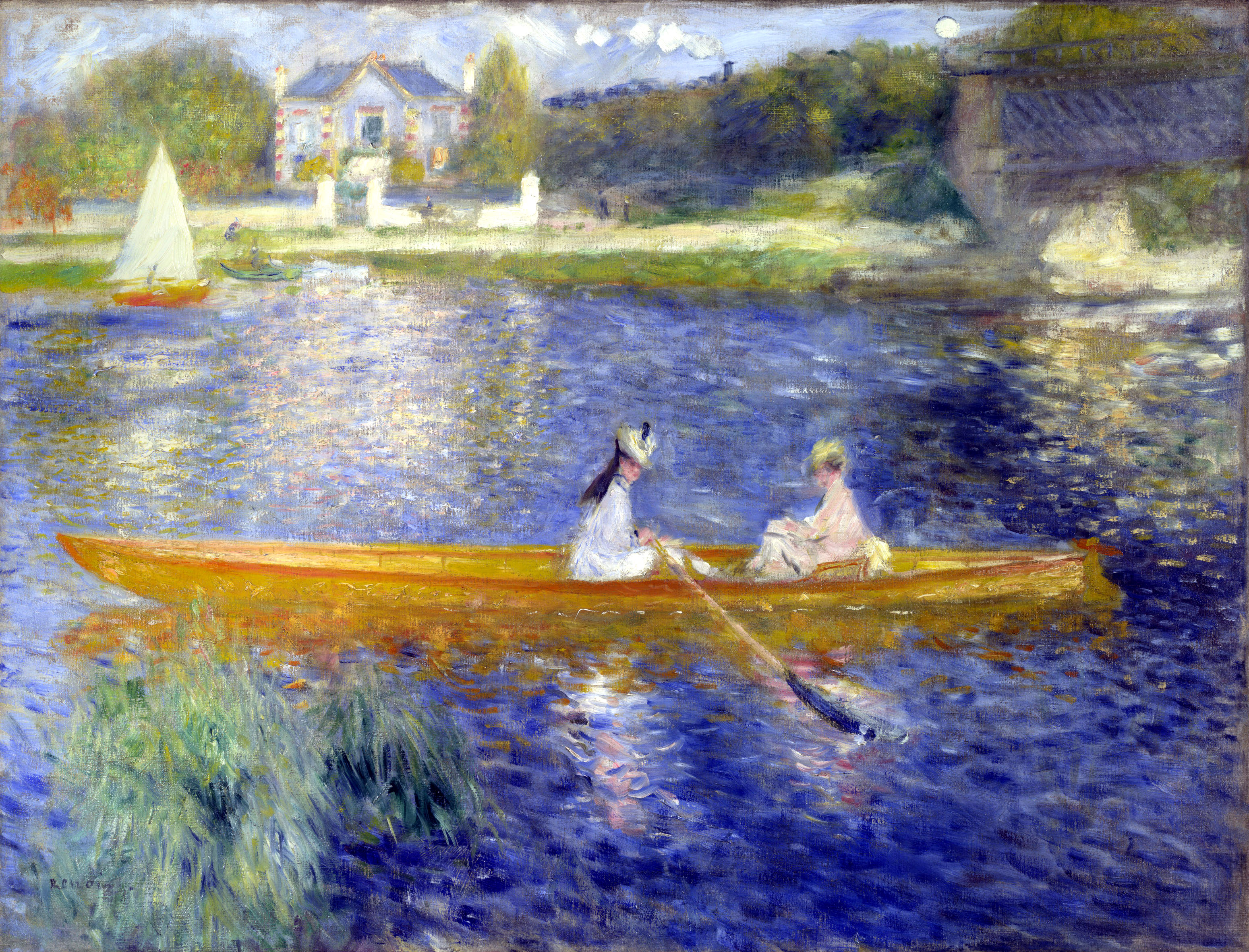 A csónak by Pierre-Auguste Renoir - 1875 - 71 cm x 92 cm 