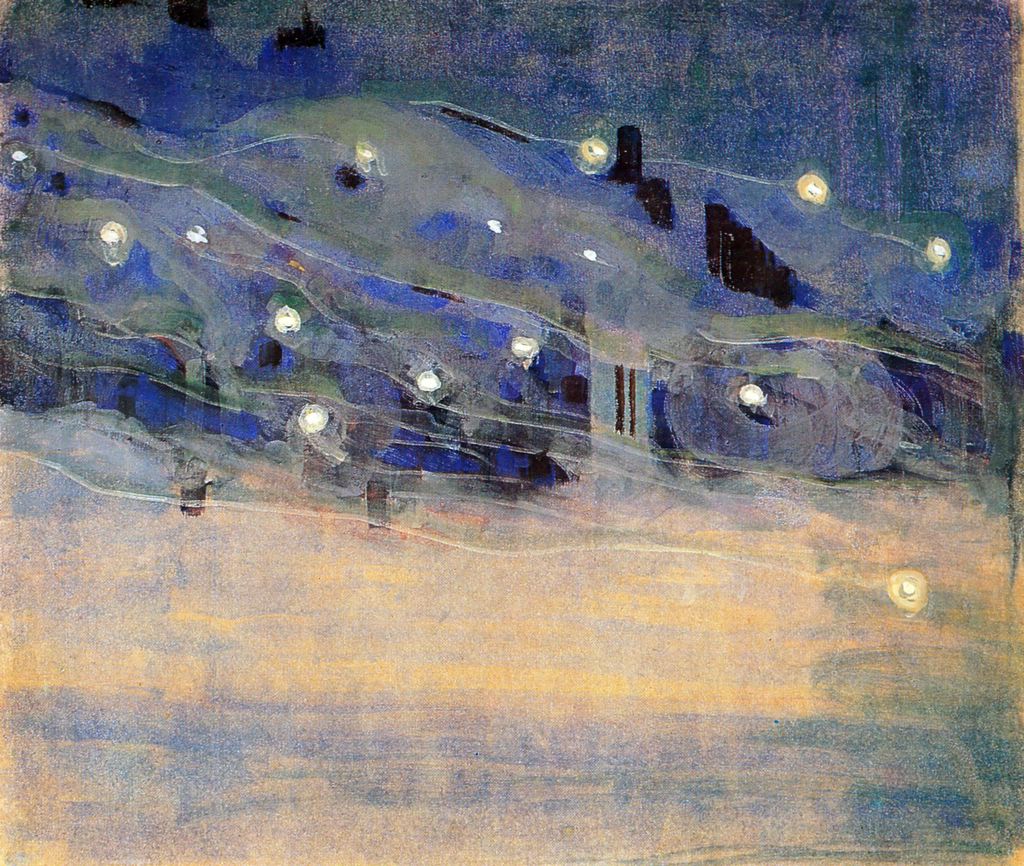 Sparks (III) by Mikalojus Konstantinas Čiurlionis - 1906 Musée d'Art Lituanien