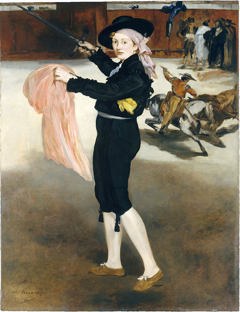 Mademoiselle V. . . v kostýmu espada by Édouard Manet - 1862 - 165,1 x 12,6 cm 