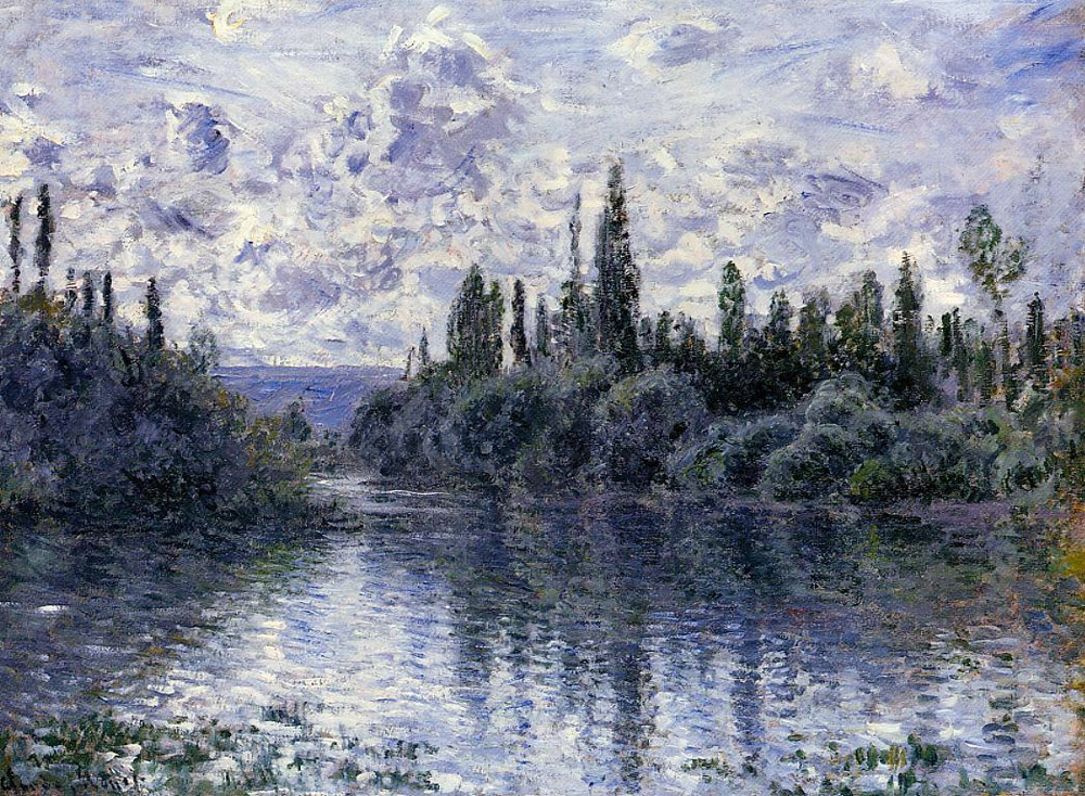Dopływ Sekwany niedaleko Vetheuil by Claude Monet - 1878 - 60.5 x 80 cm 
