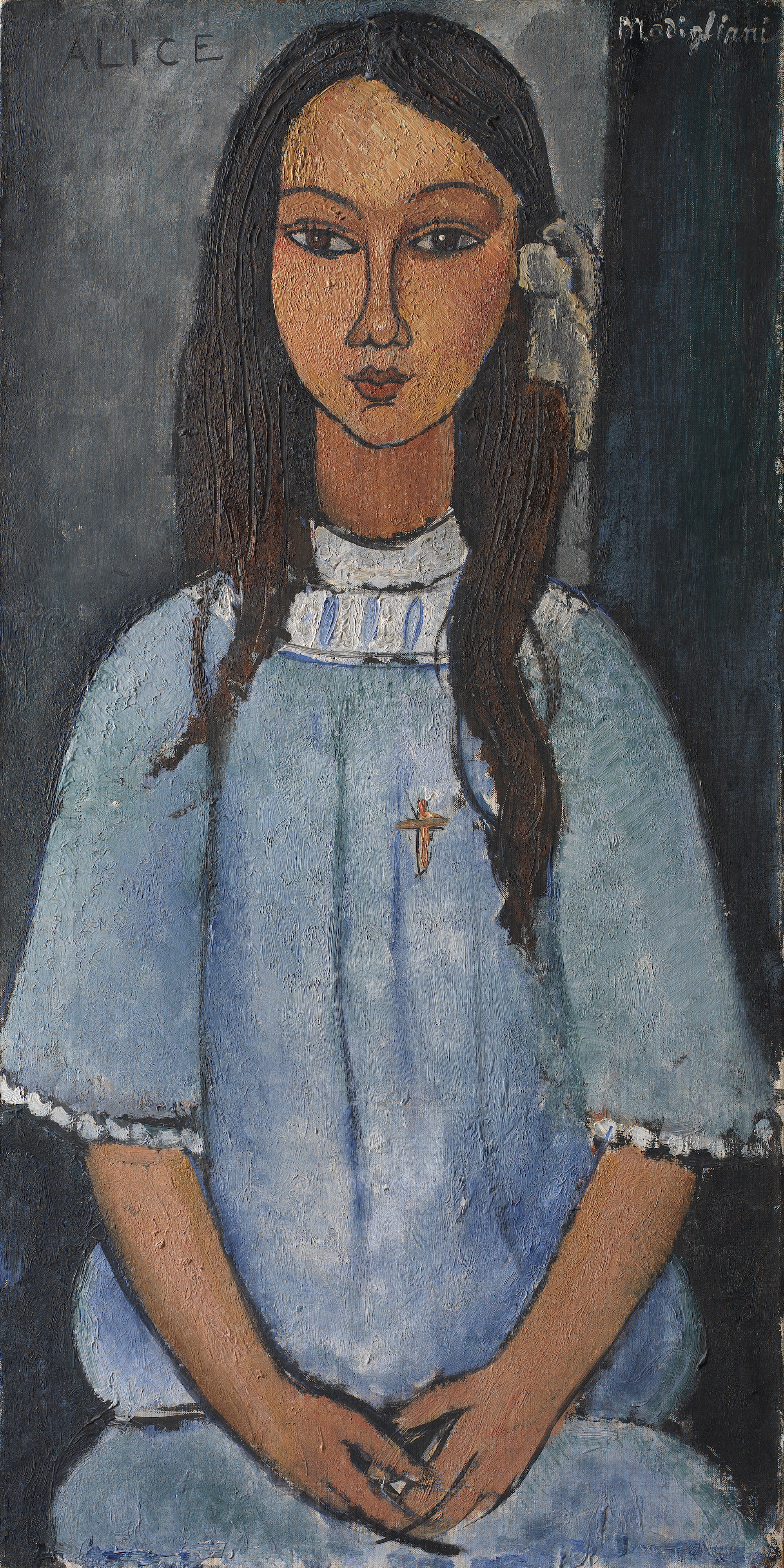 Alice by Amedeo Modigliani - c. 1918 - - Statens Museum for Kunst