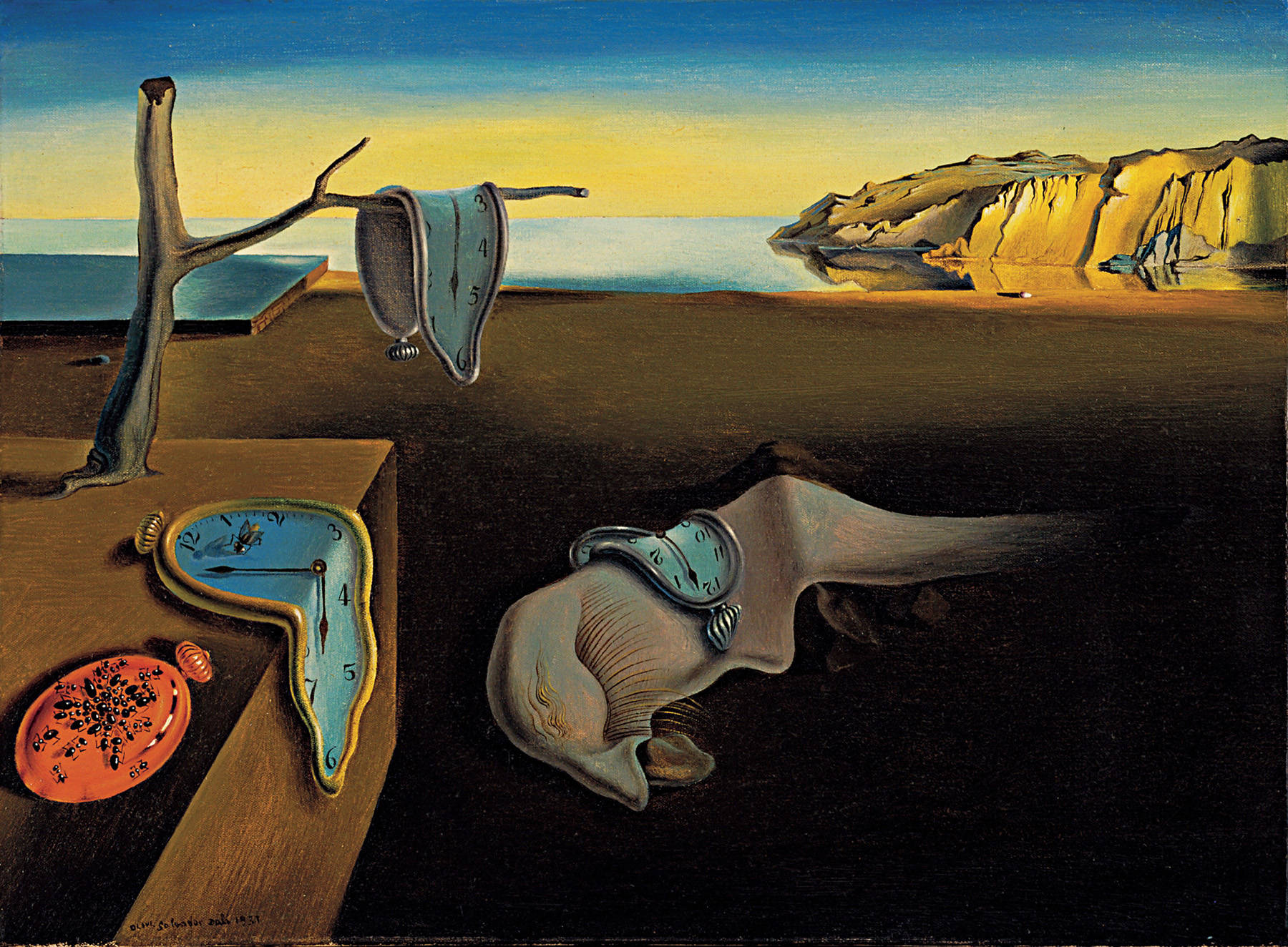 The Persistence of Memory by Salvador Dalí - 1931 - 24  × 33 cm Museum of Modern Art