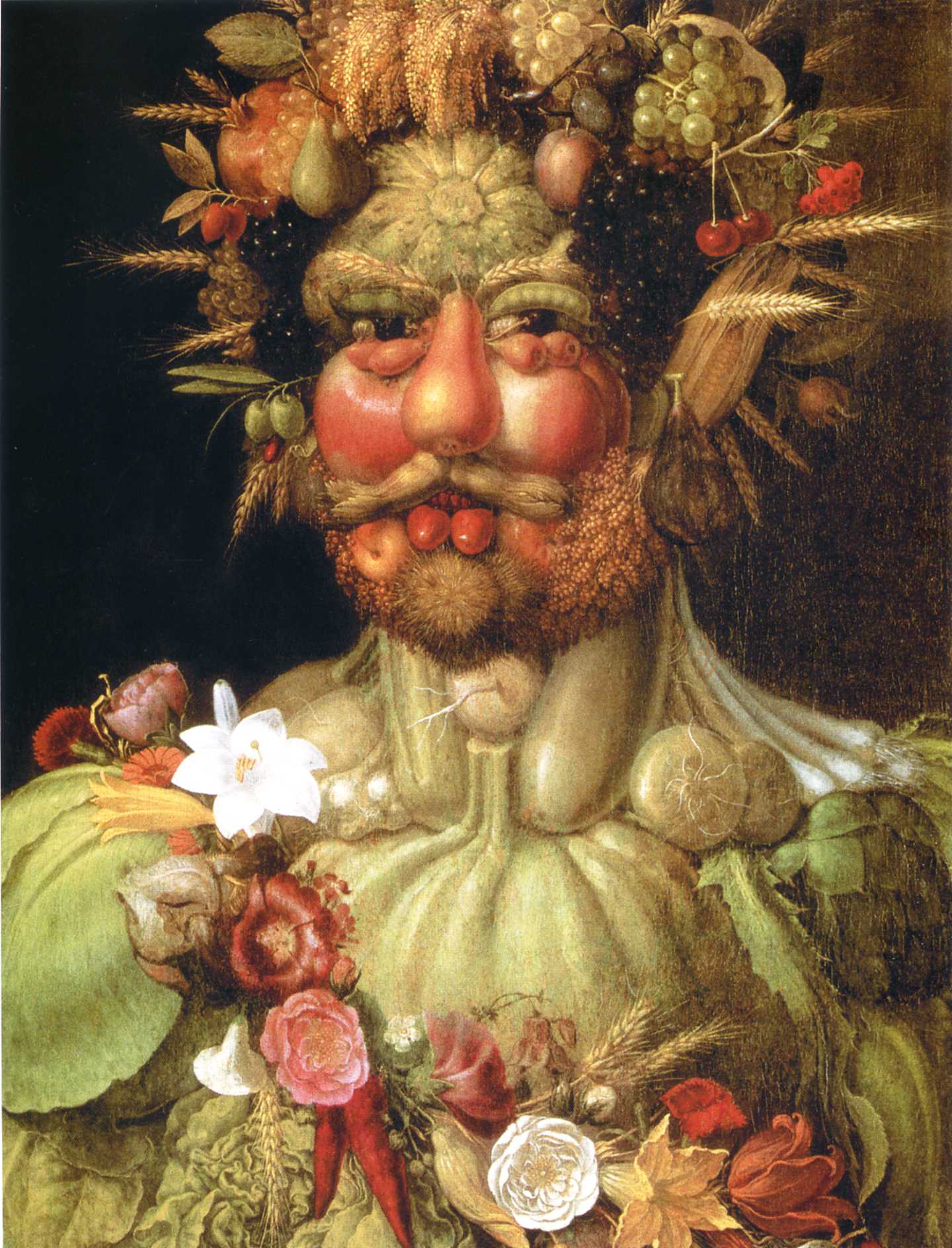 Vertumnus (Împăratul Rudolph II) by Giuseppe Arcimboldo - 1590-1591 - 68 x 56 cm 
