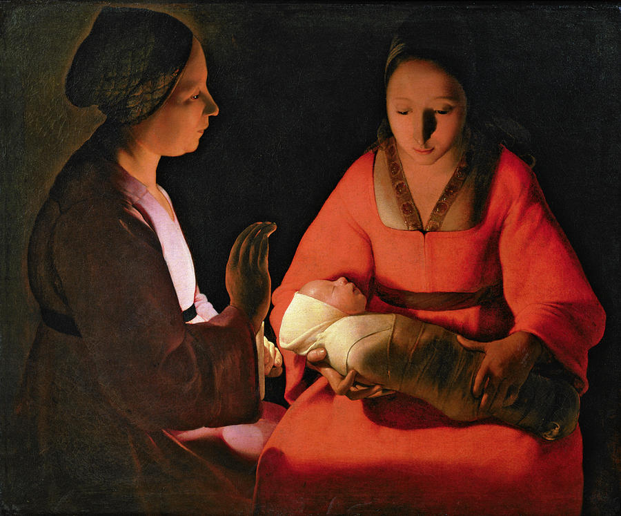 Το νεογέννητο by Ζορζ ντε Λα Τουρ - c.1640 - 76 × 91 cm  
