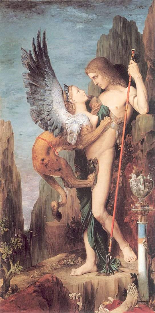 Oedipus and the Sphinx by Gustave Moreau - 1864 - 206.4 x 104.8 cm Metropolitan Museum of Art