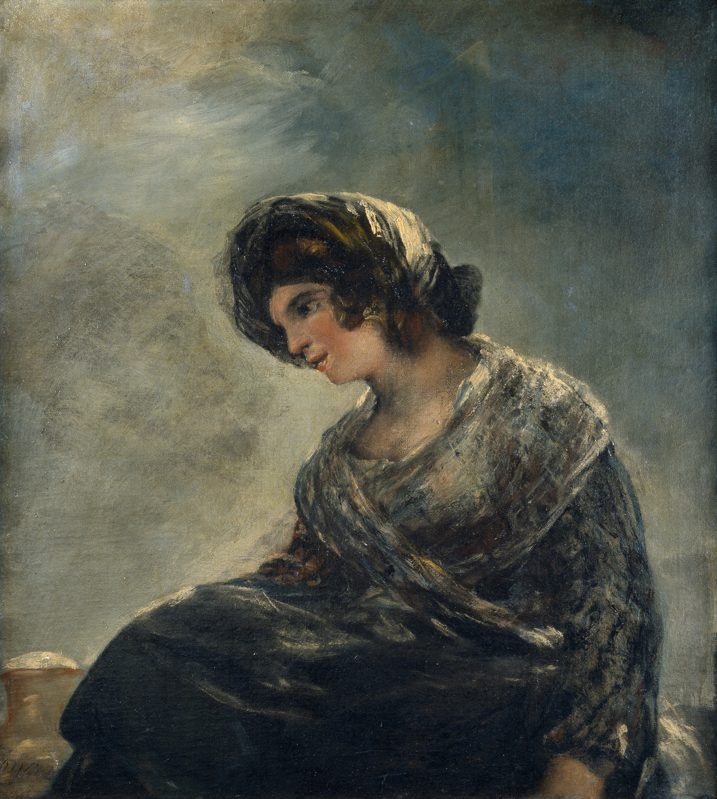 Het Melkmeisje van Bordeaux by Francisco Goya - 1825-27 - 74 x 68 cm 