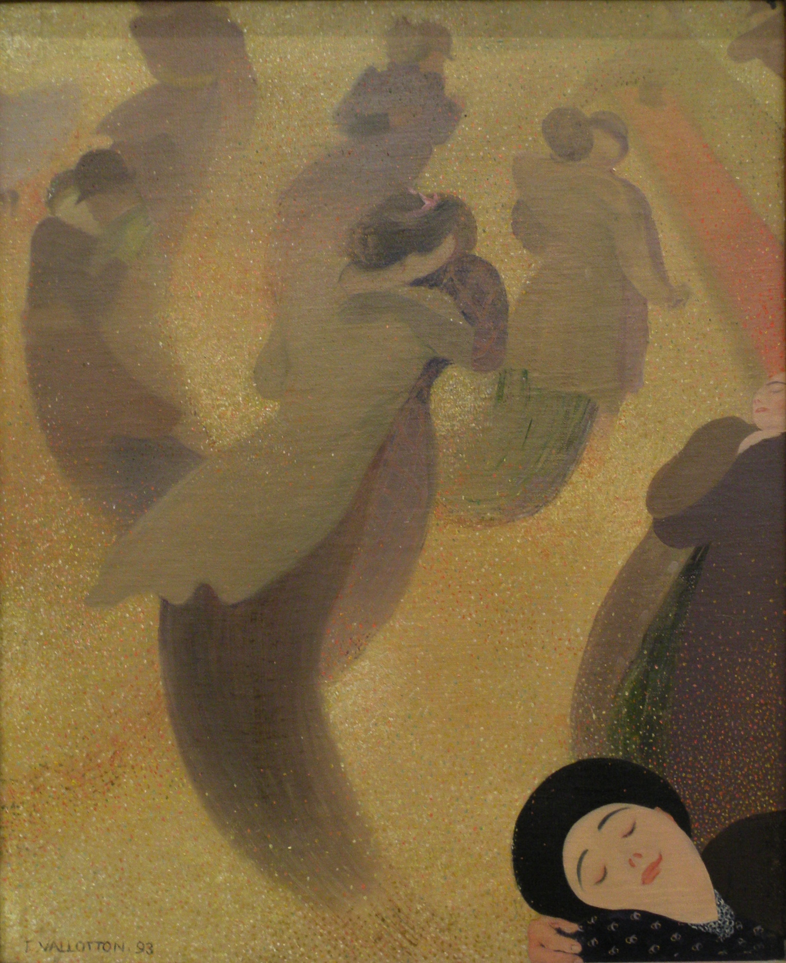 华尔兹 by 费利克斯 瓦洛顿 - 1893 - 50 x 61 cm 安德烈·马尔罗现代艺术博物馆