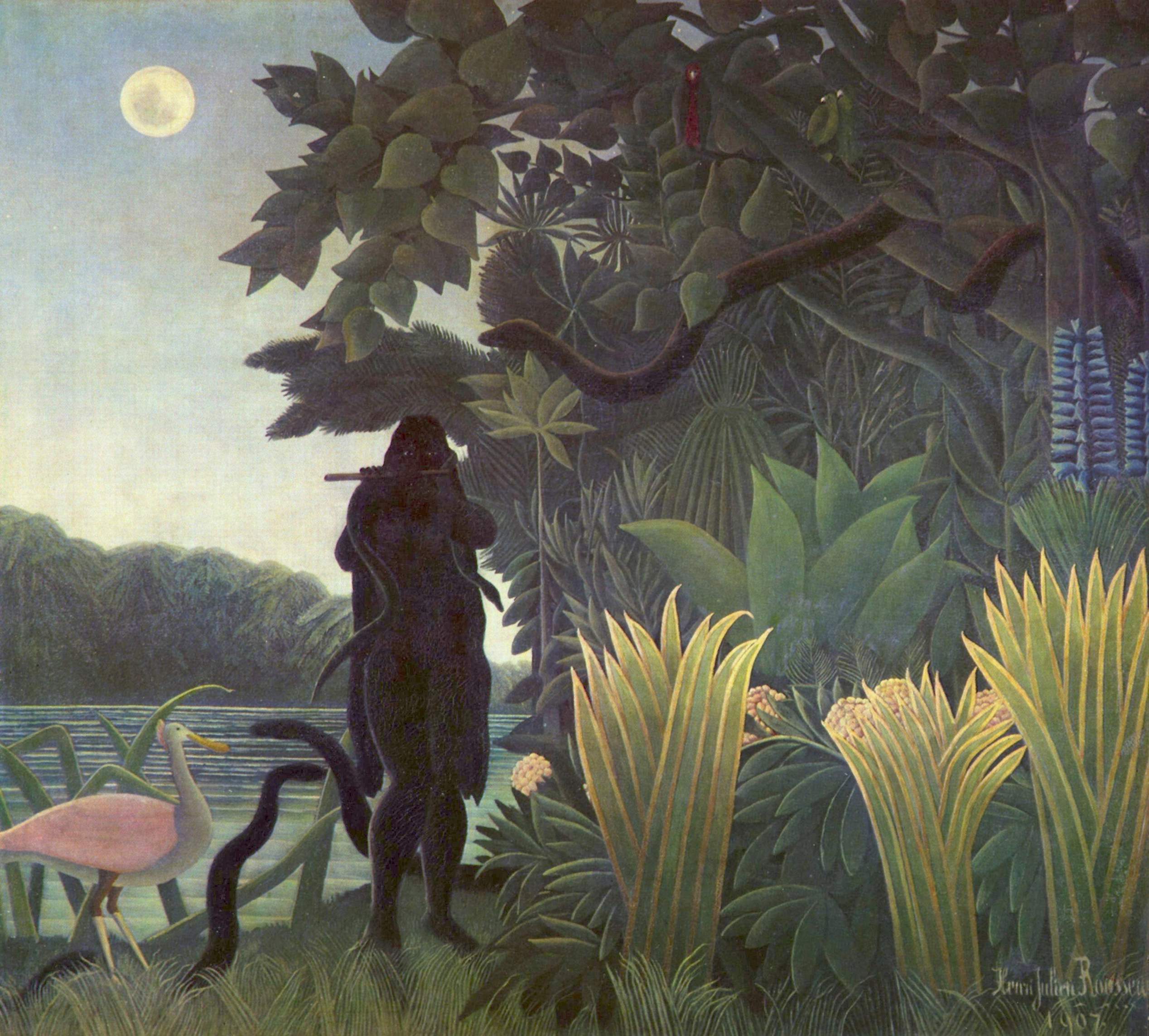 Îmblânzitoarea de șerpi by Henri Rousseau - 1907 - 189 x 169 cm 