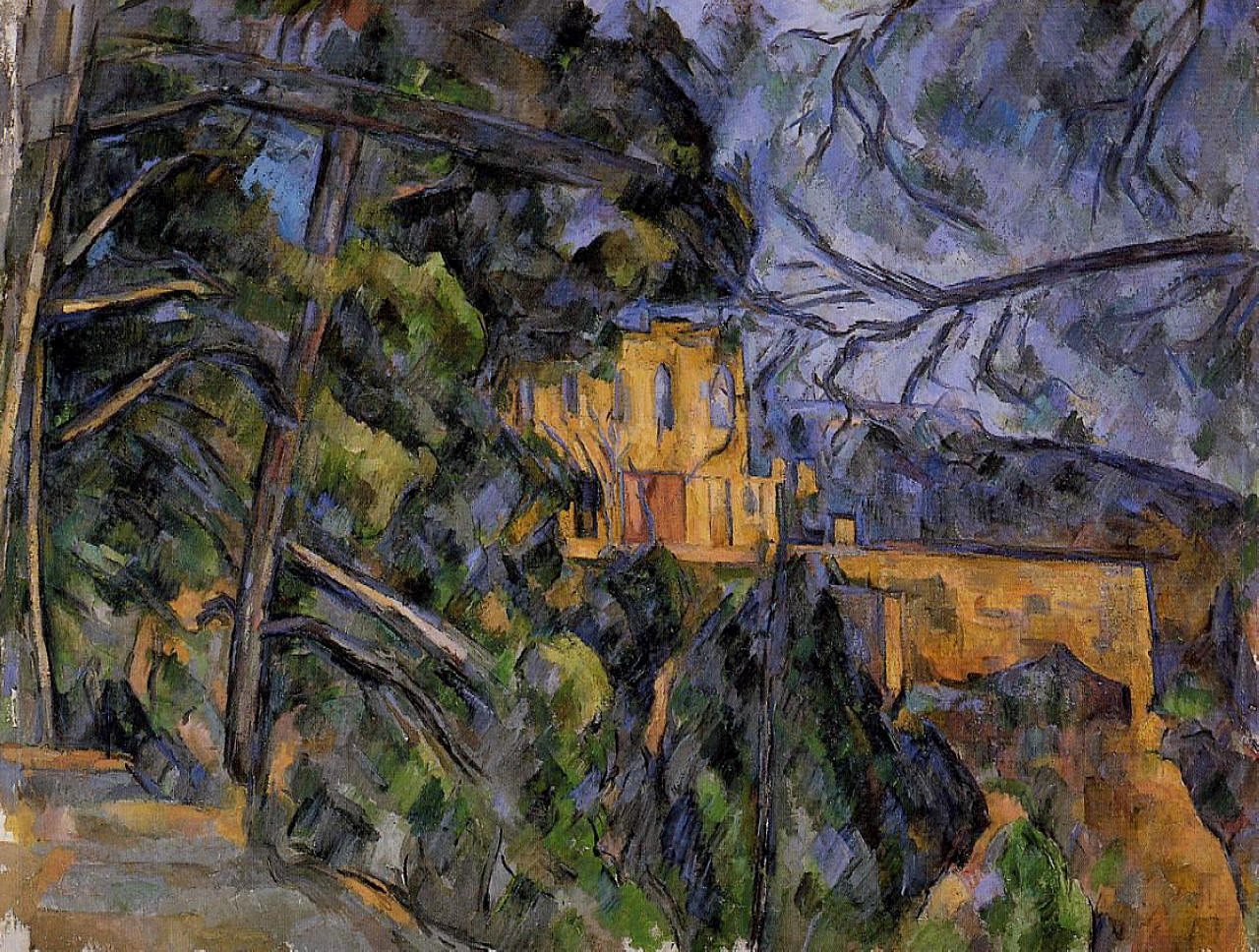 Het zwarte kasteel by Paul Cézanne - c. 1904 - - 