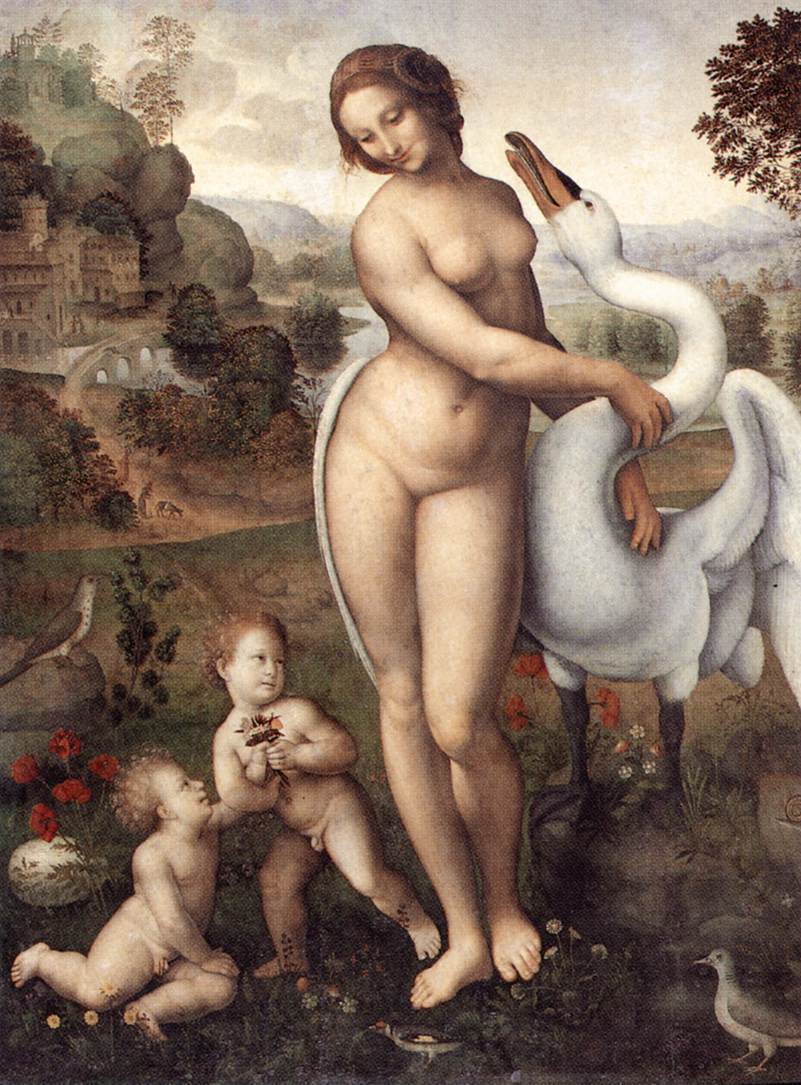 Leda by Il Sodoma - ok. 1510 - 112 x 86 cm 