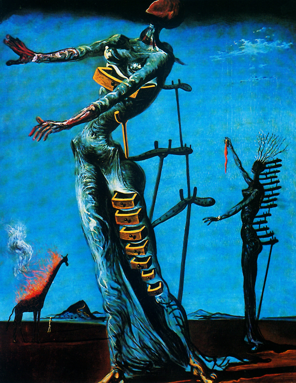 Burning Giraffe by Salvador Dalí - 1937 - 35 × 27 cm private collection
