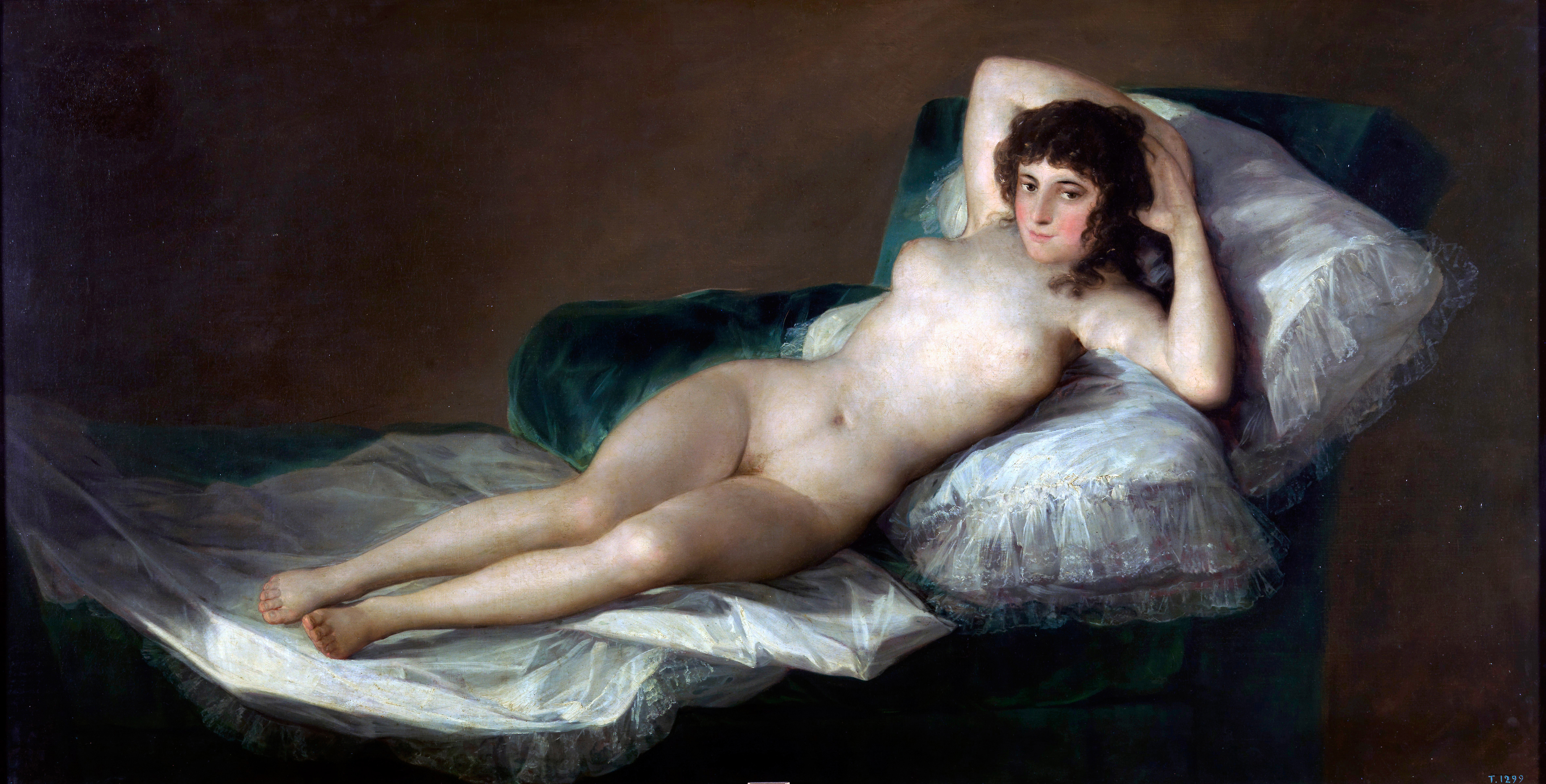 The Nude Maja by Francisco Goya - 1797-1800 - 97 x 190 cm Museo del Prado
